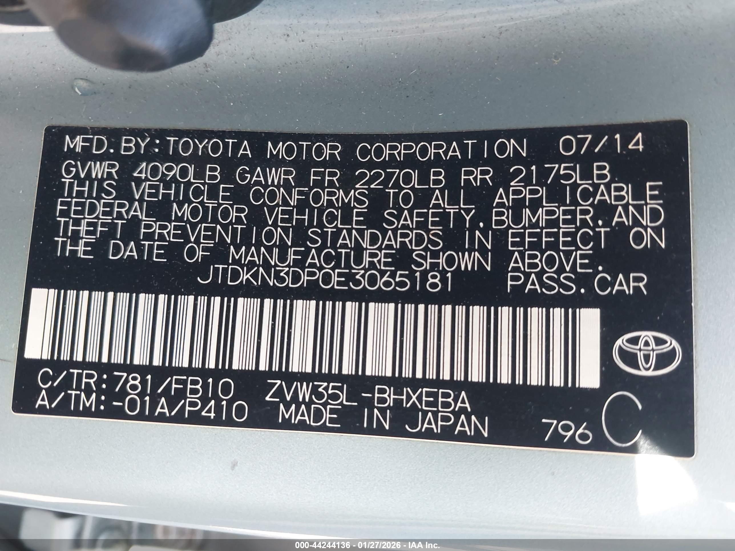 TOYOTA PRIUS image 9