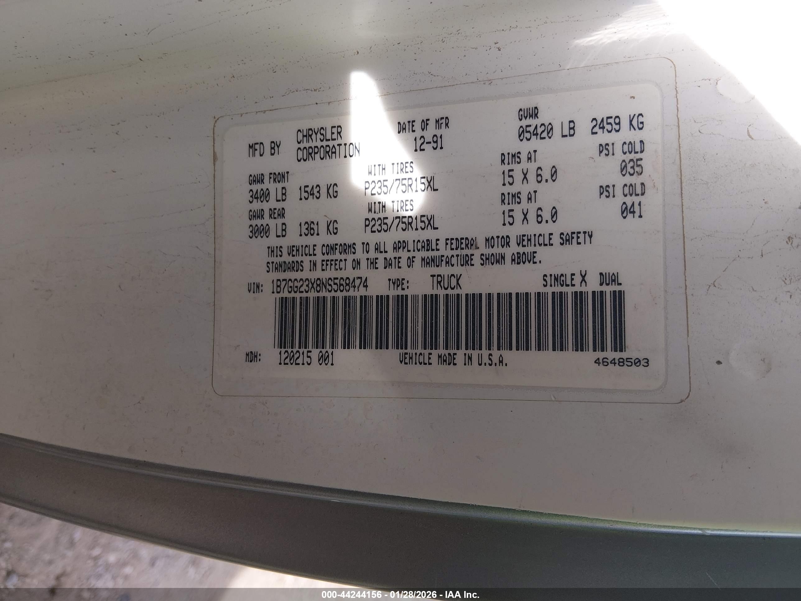 DODGE DAKOTA image 9