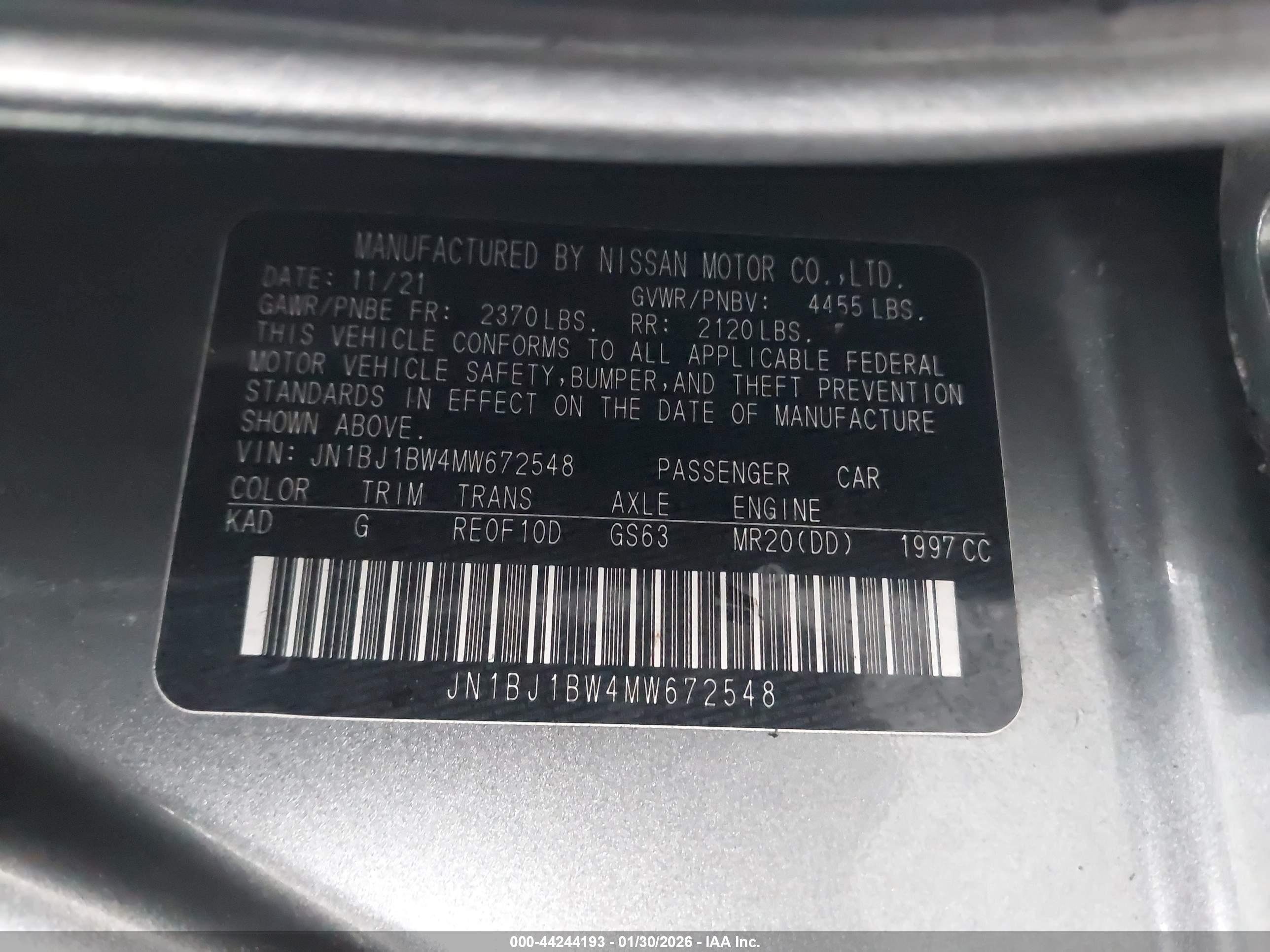 NISSAN ROGUE image 9
