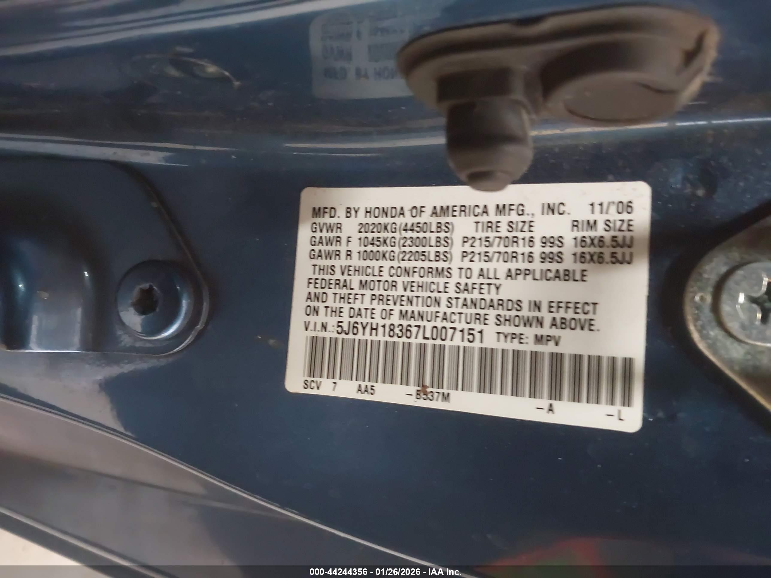 HONDA ELEMENT image 9