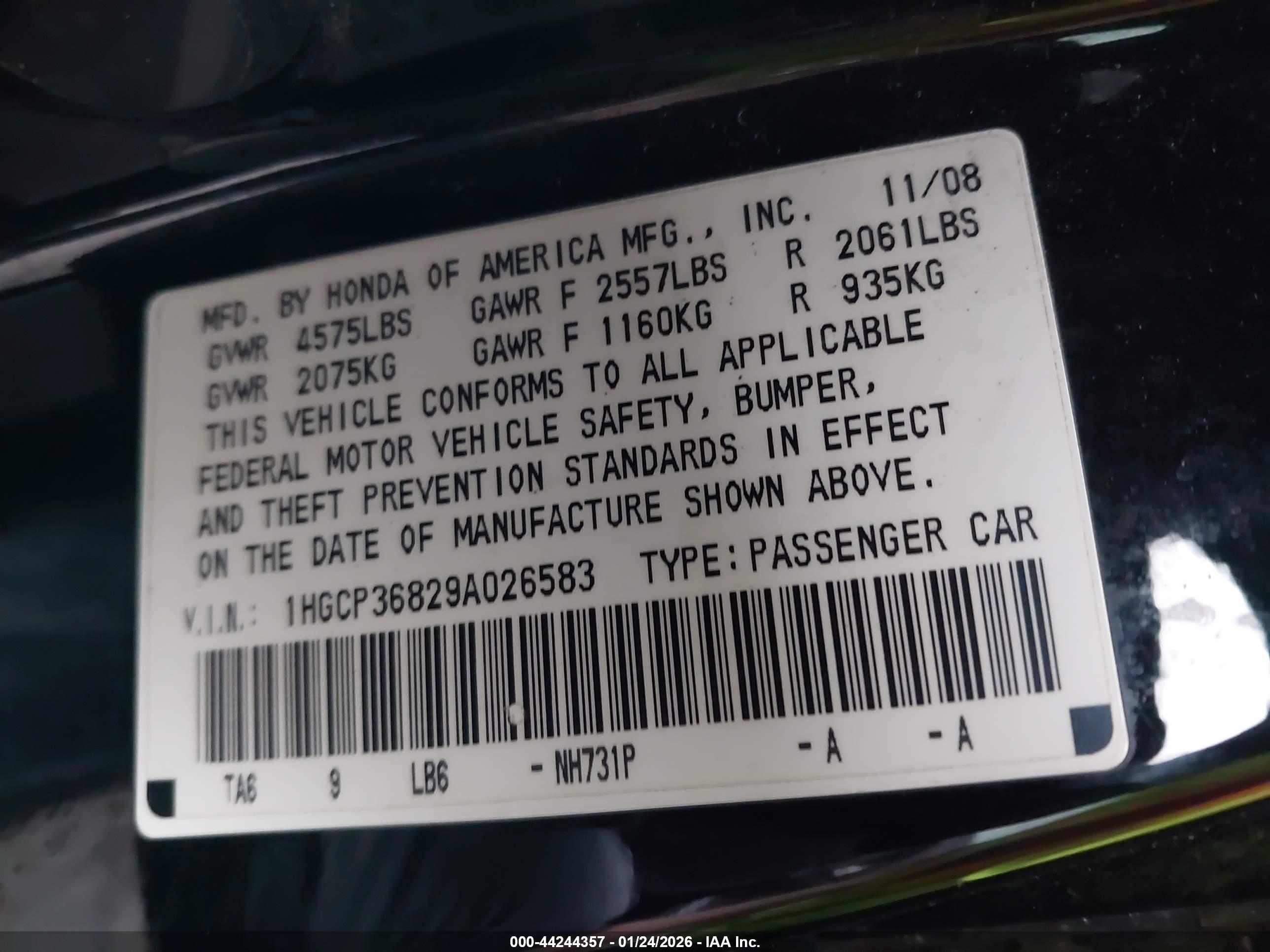 HONDA ACCORD image 9