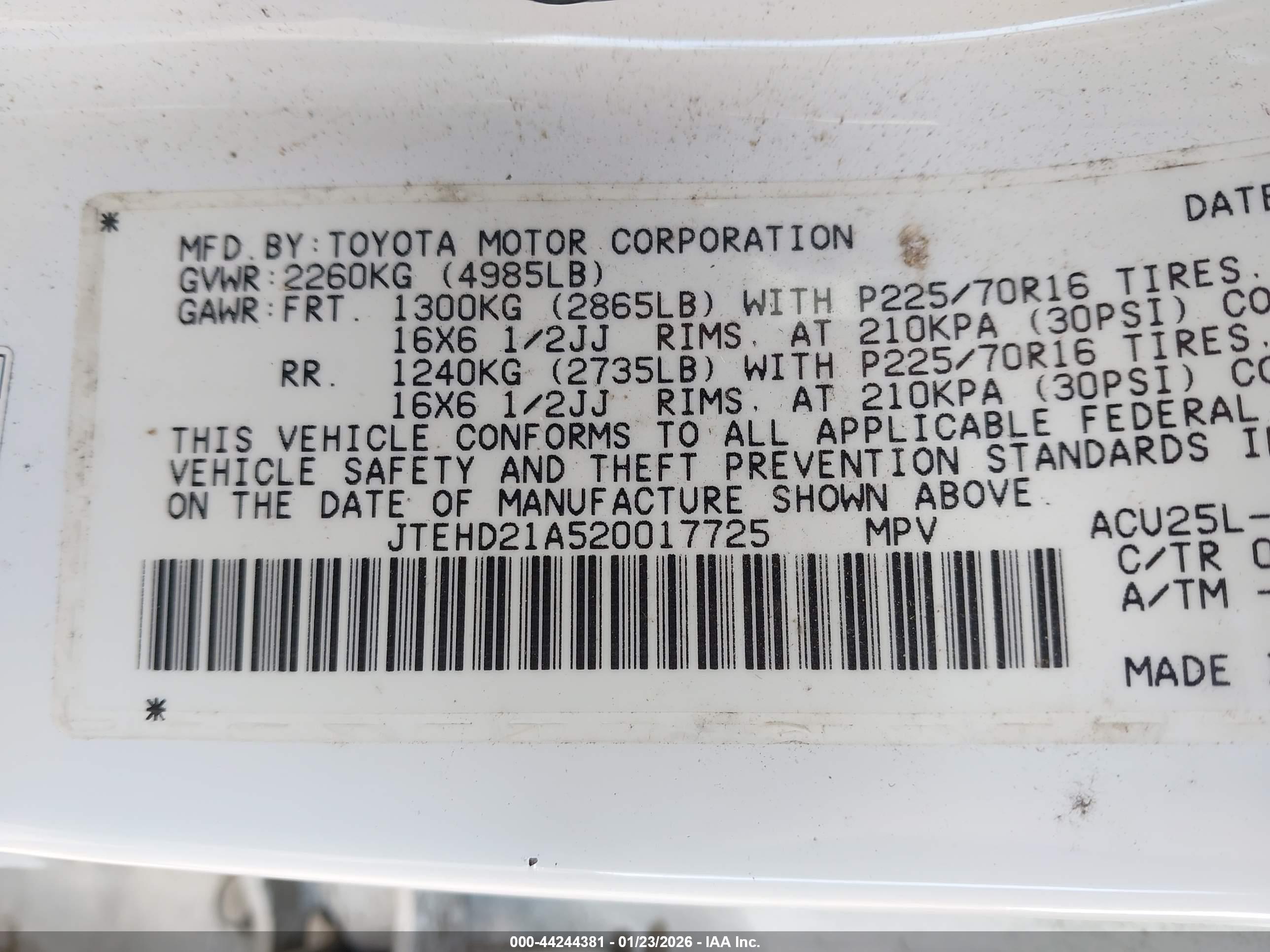 TOYOTA HIGHLANDER image 9