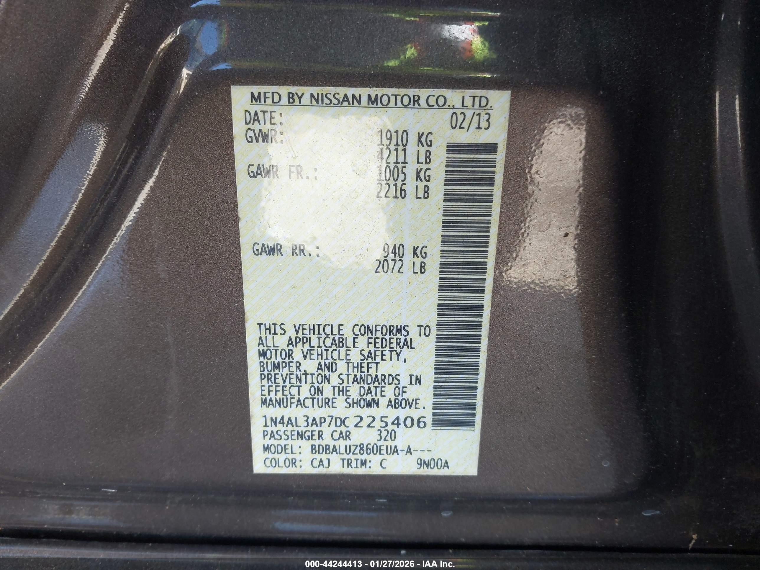 NISSAN ALTIMA image 9