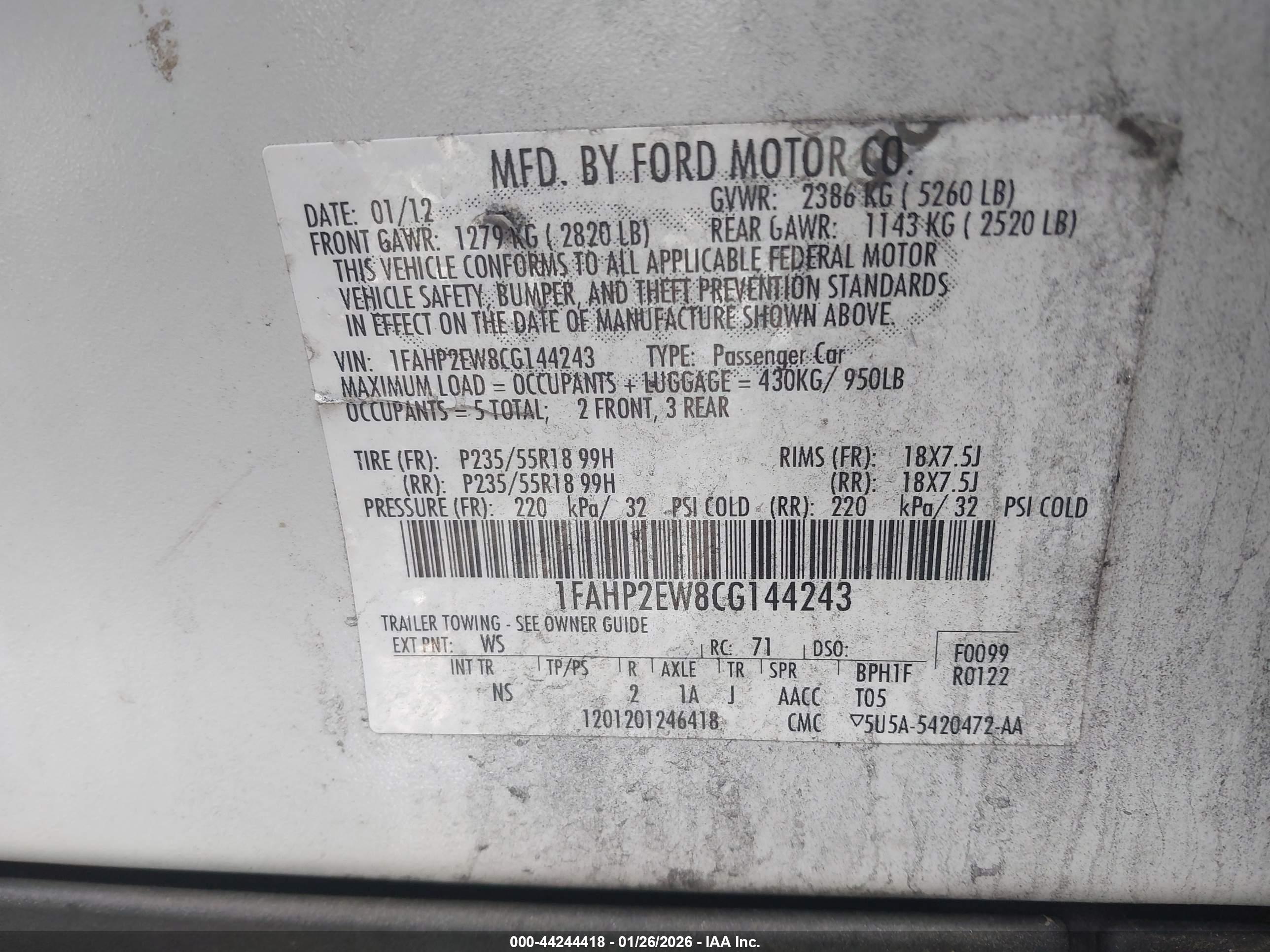 FORD TAURUS image 9