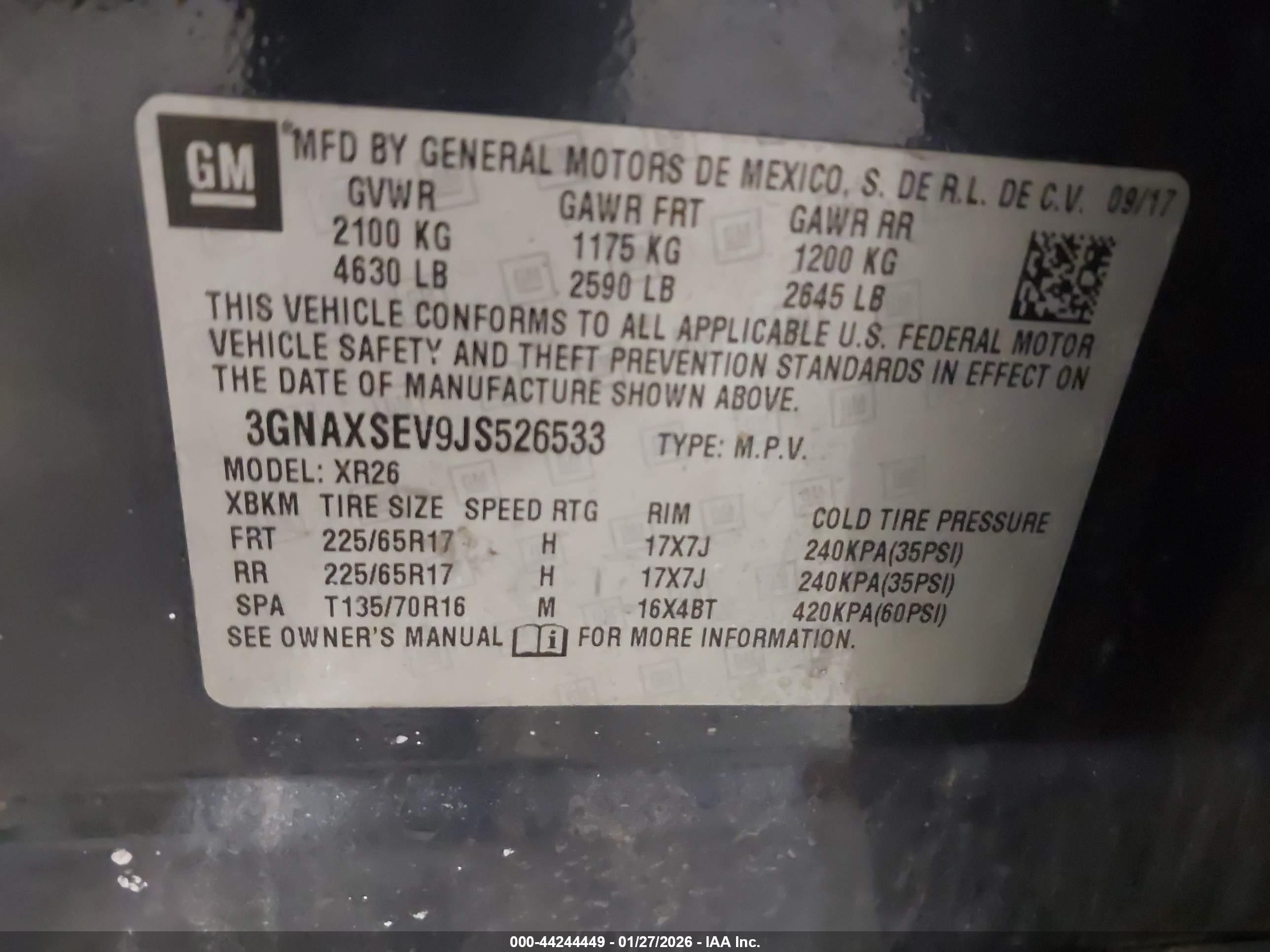 CHEVROLET EQUINOX image 9