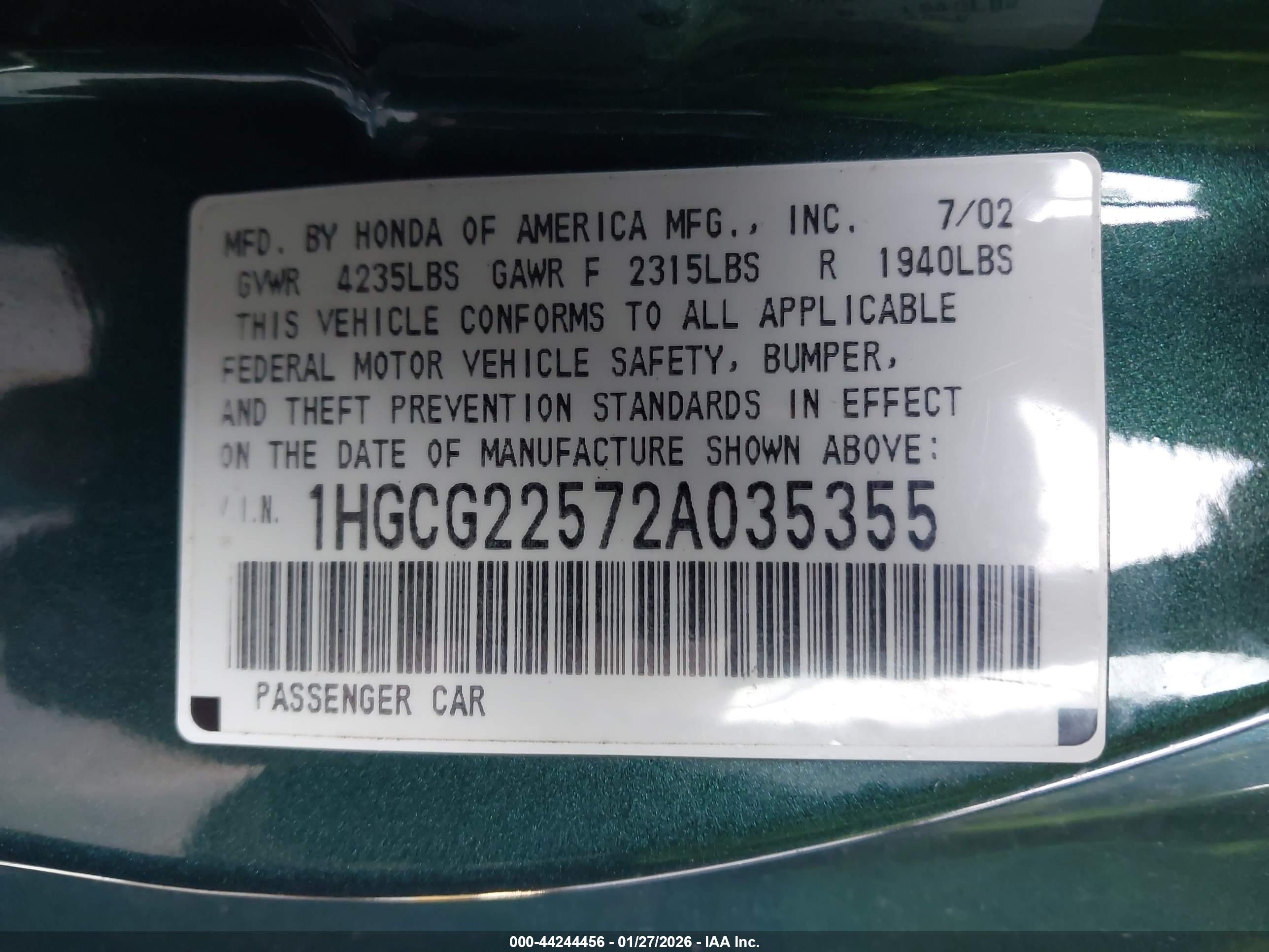 HONDA ACCORD image 9