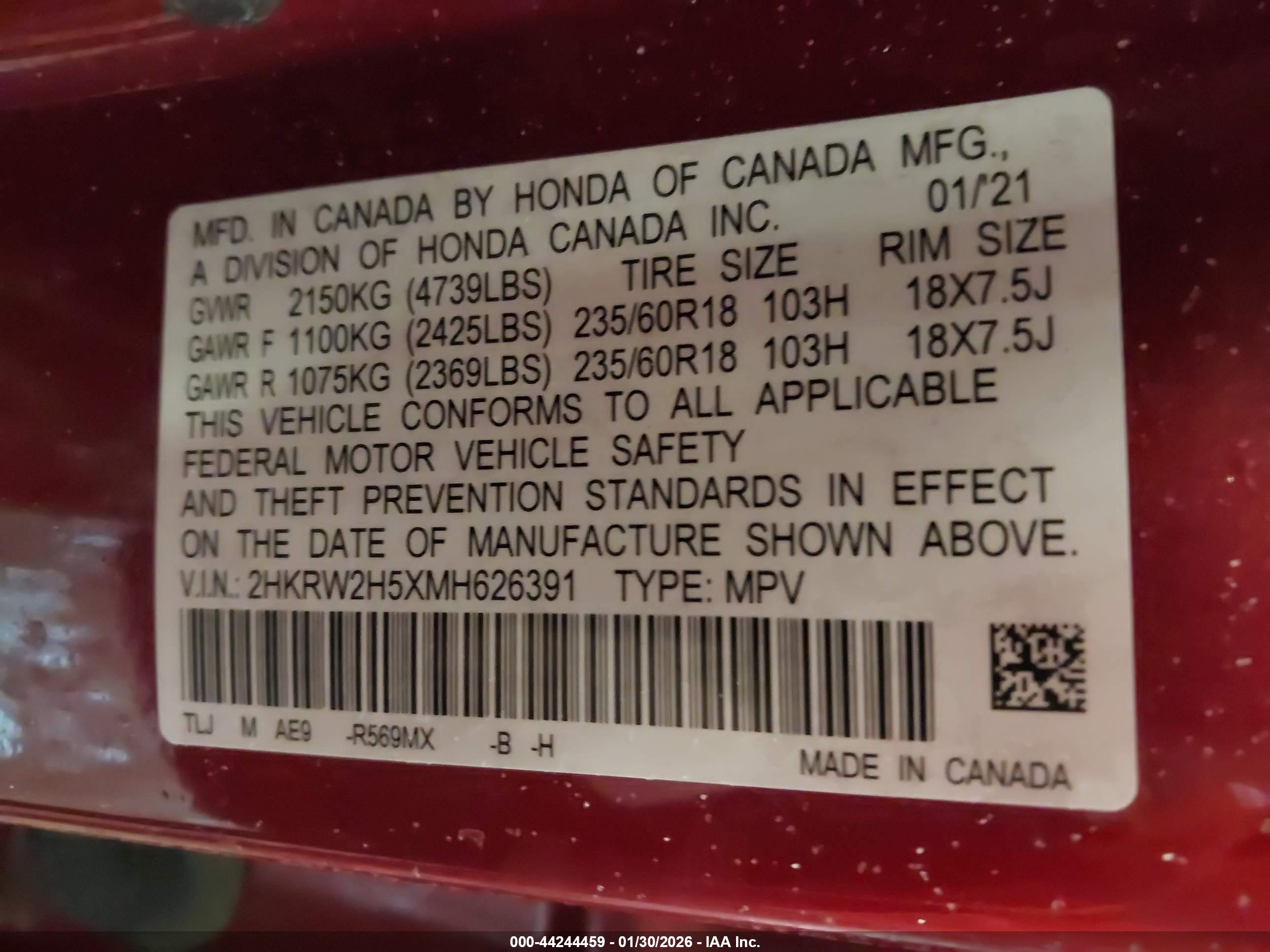 HONDA CR-V image 9