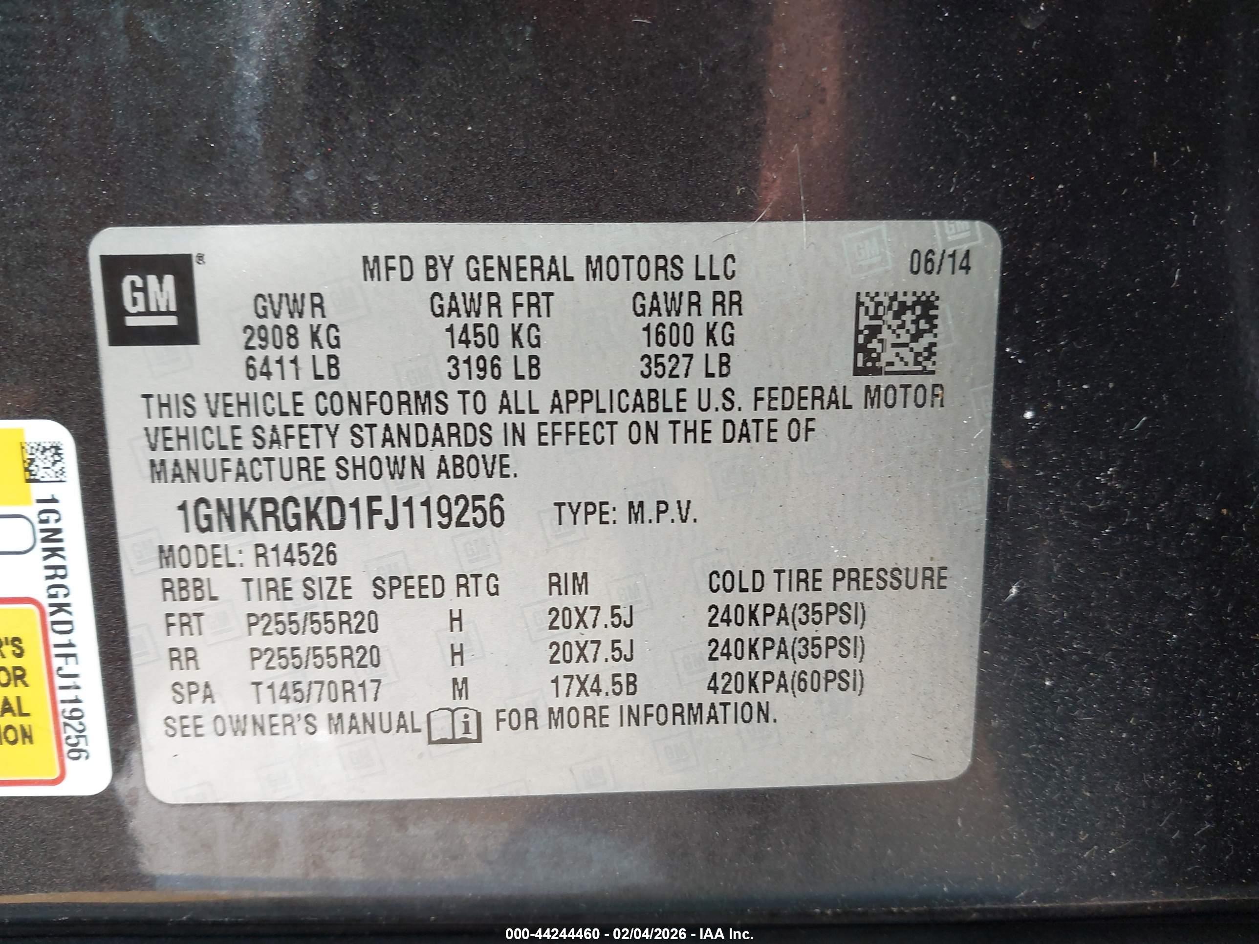 CHEVROLET TRAVERSE image 9