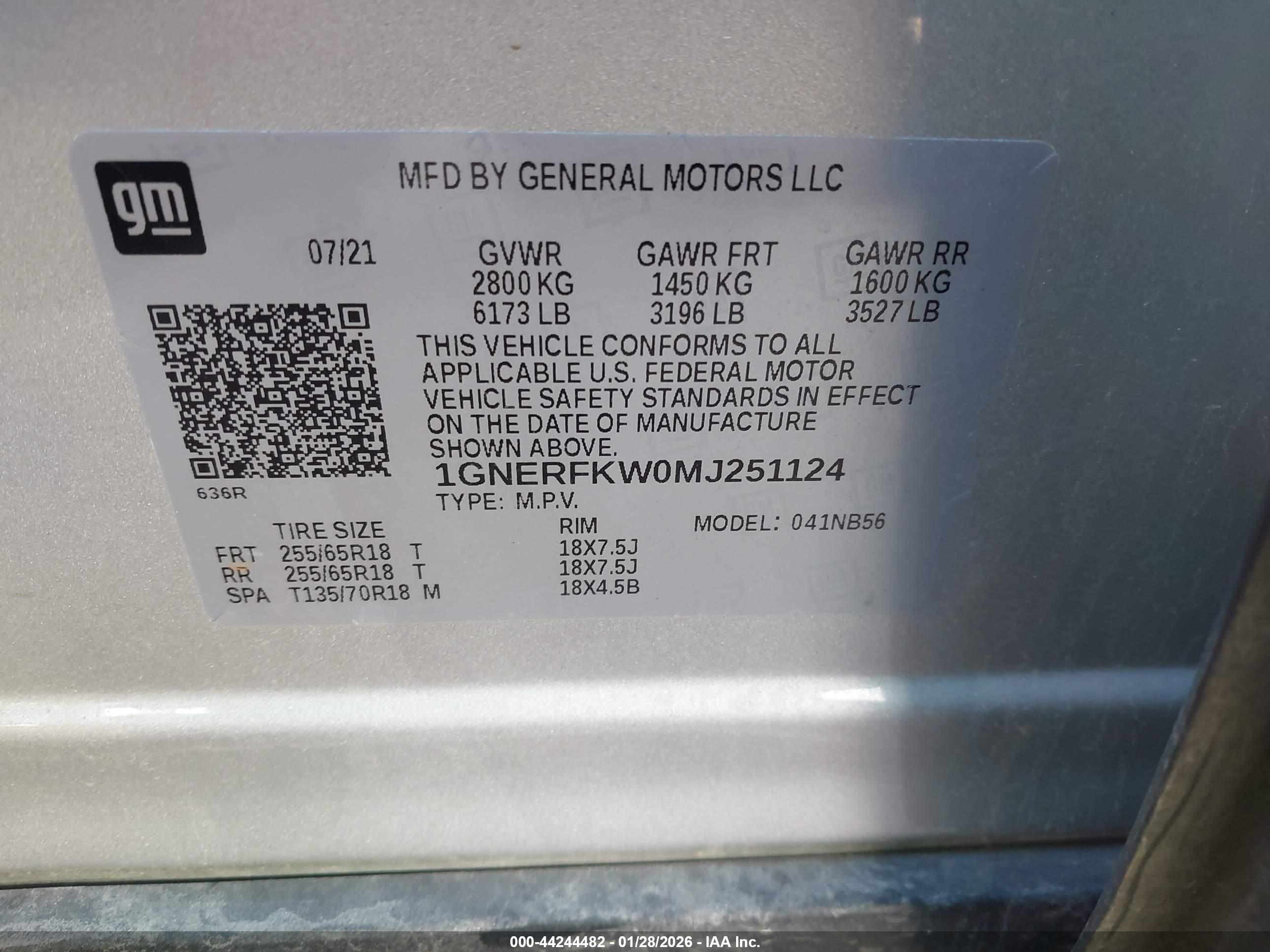 CHEVROLET TRAVERSE image 9
