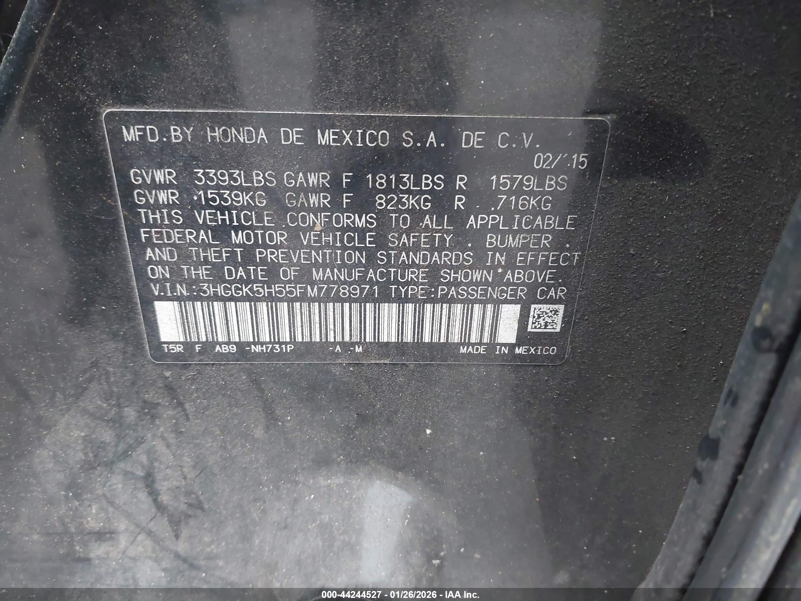 HONDA FIT image 9