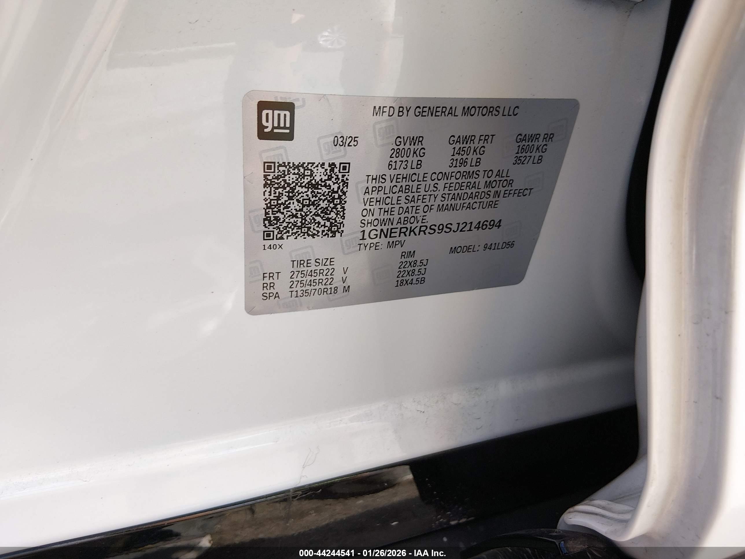 CHEVROLET TRAVERSE image 9