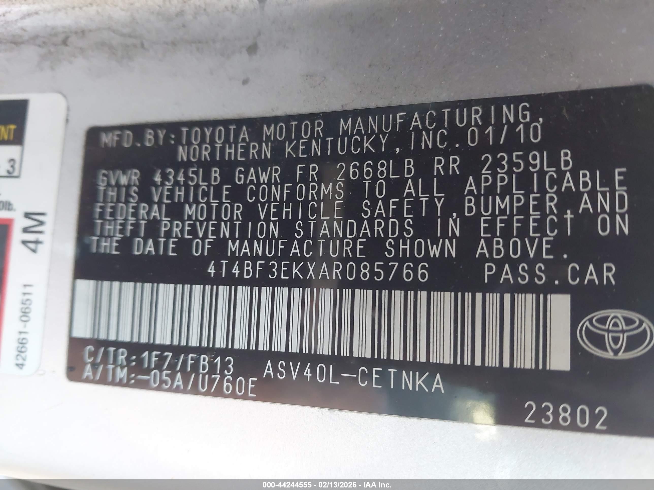 TOYOTA CAMRY image 9
