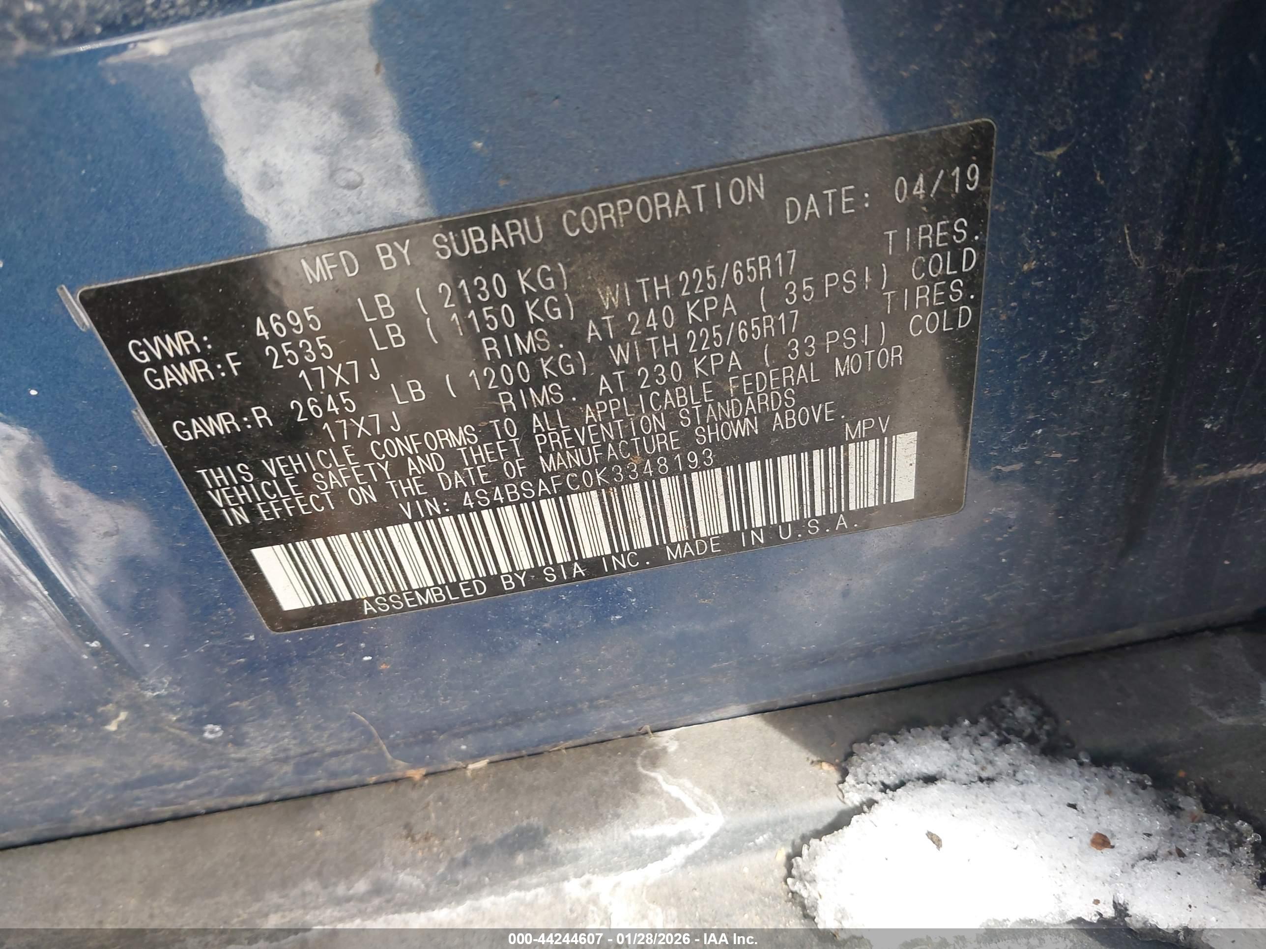 SUBARU OUTBACK image 9