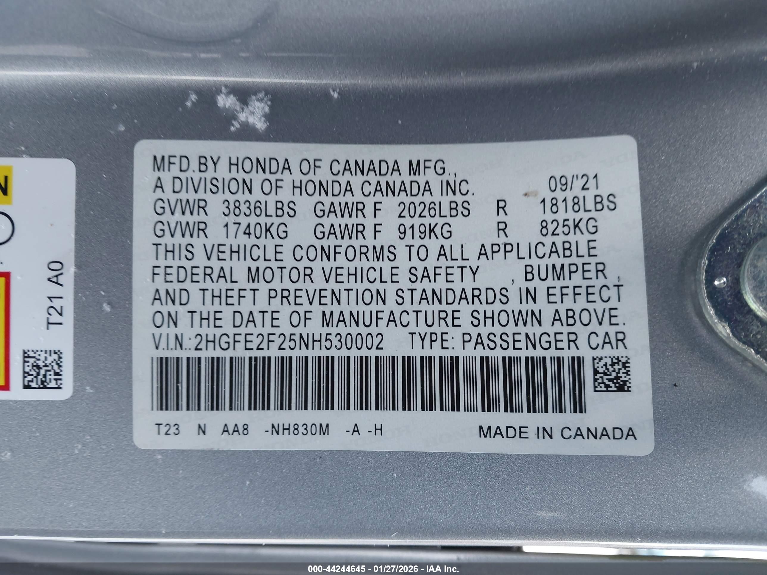 HONDA CIVIC image 9