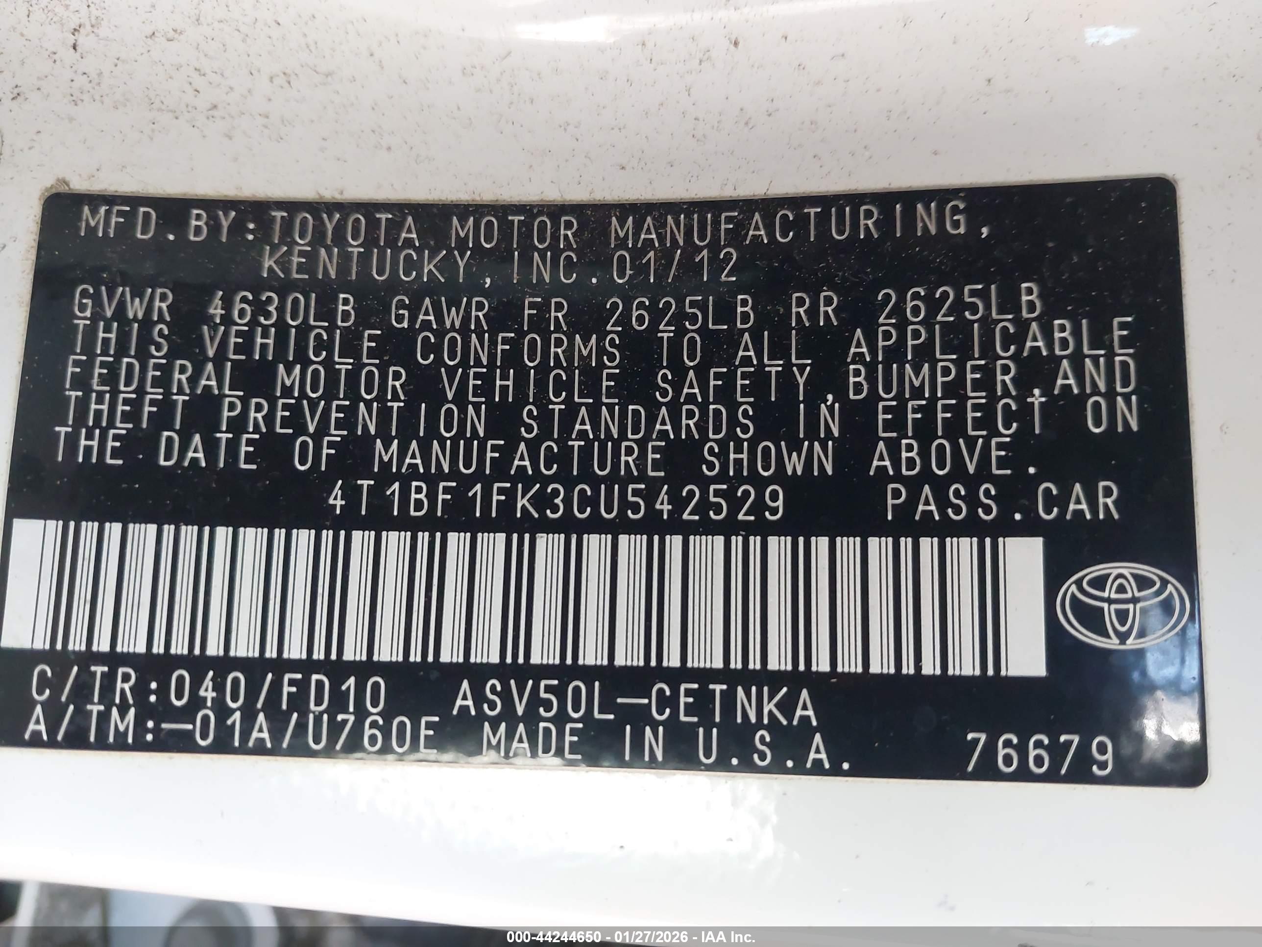 TOYOTA CAMRY image 9