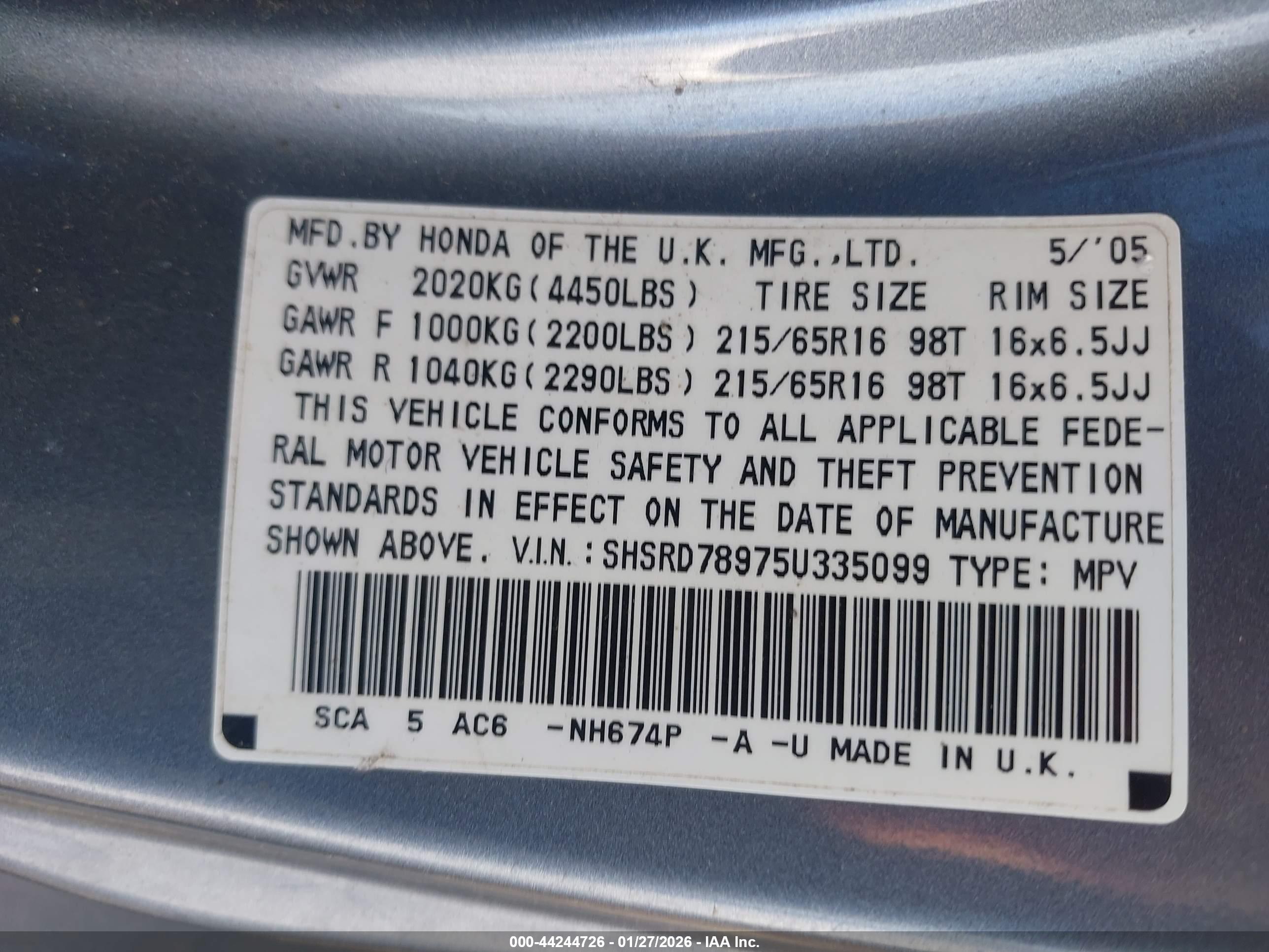 HONDA CR-V image 9