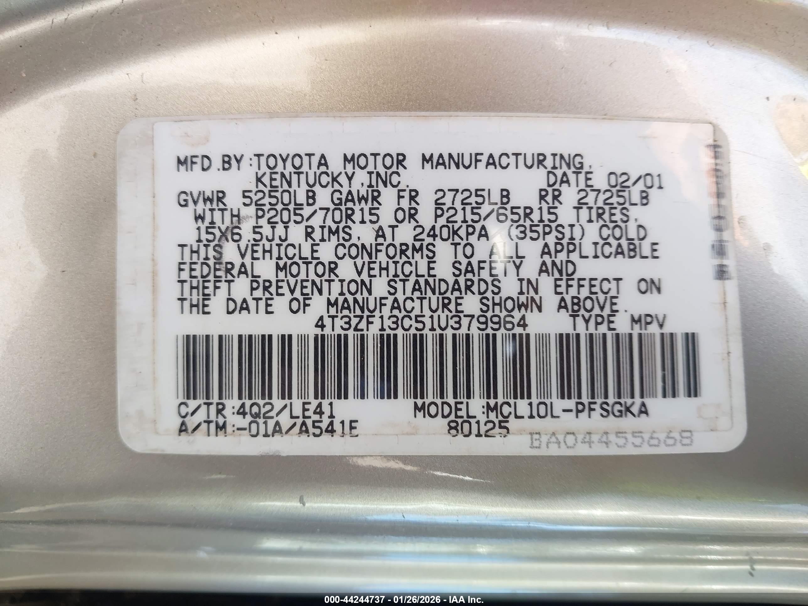 TOYOTA SIENNA image 9