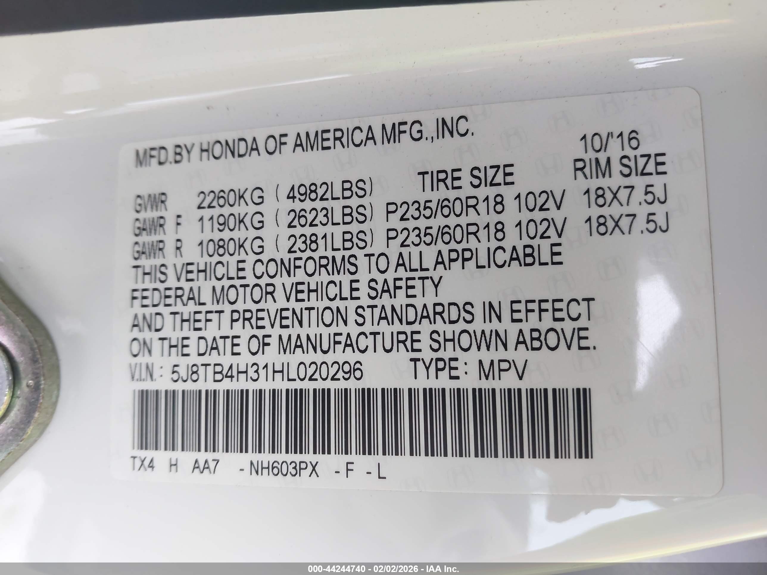 ACURA RDX image 9