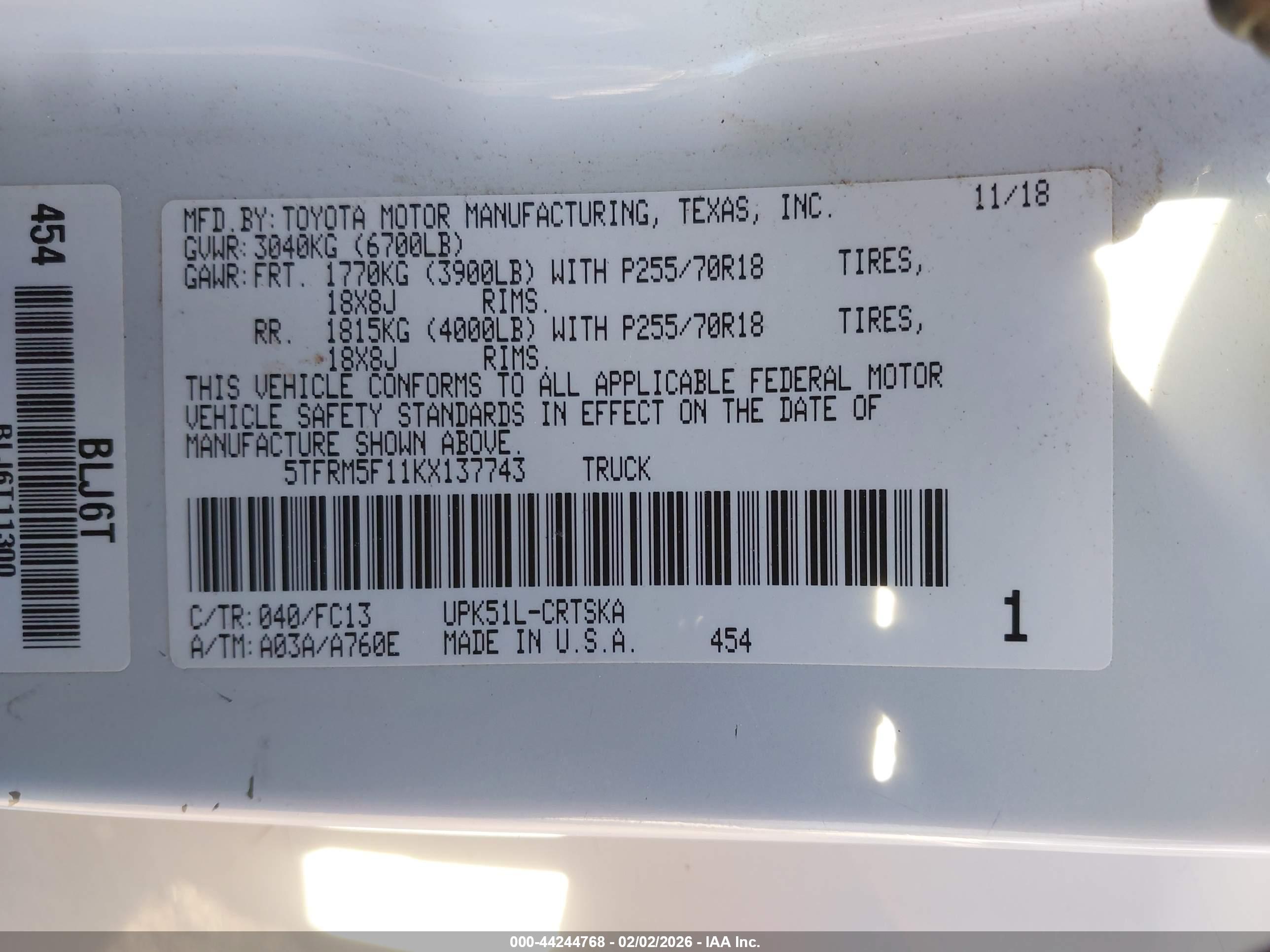 TOYOTA TUNDRA image 9