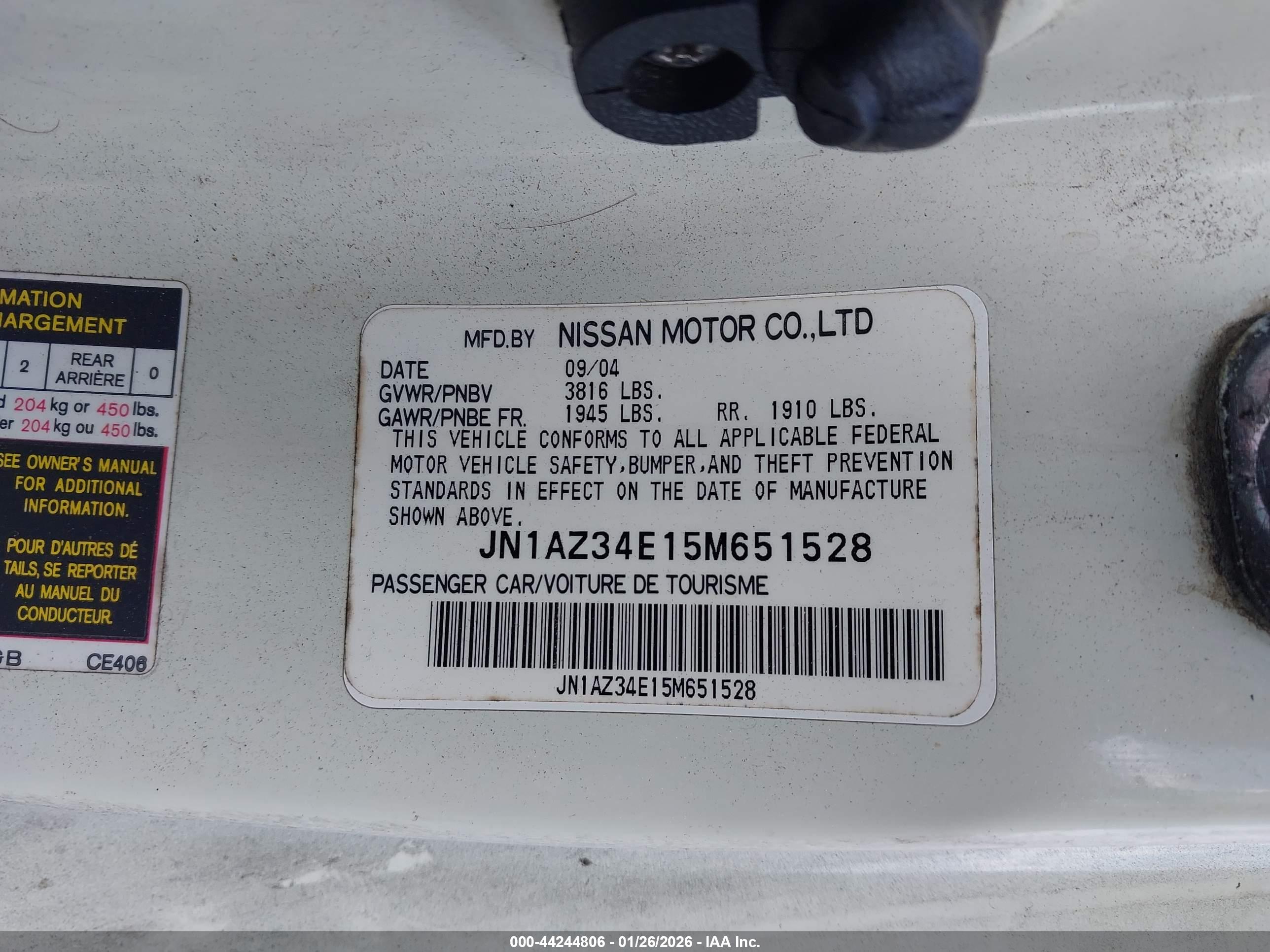 NISSAN 350Z image 9