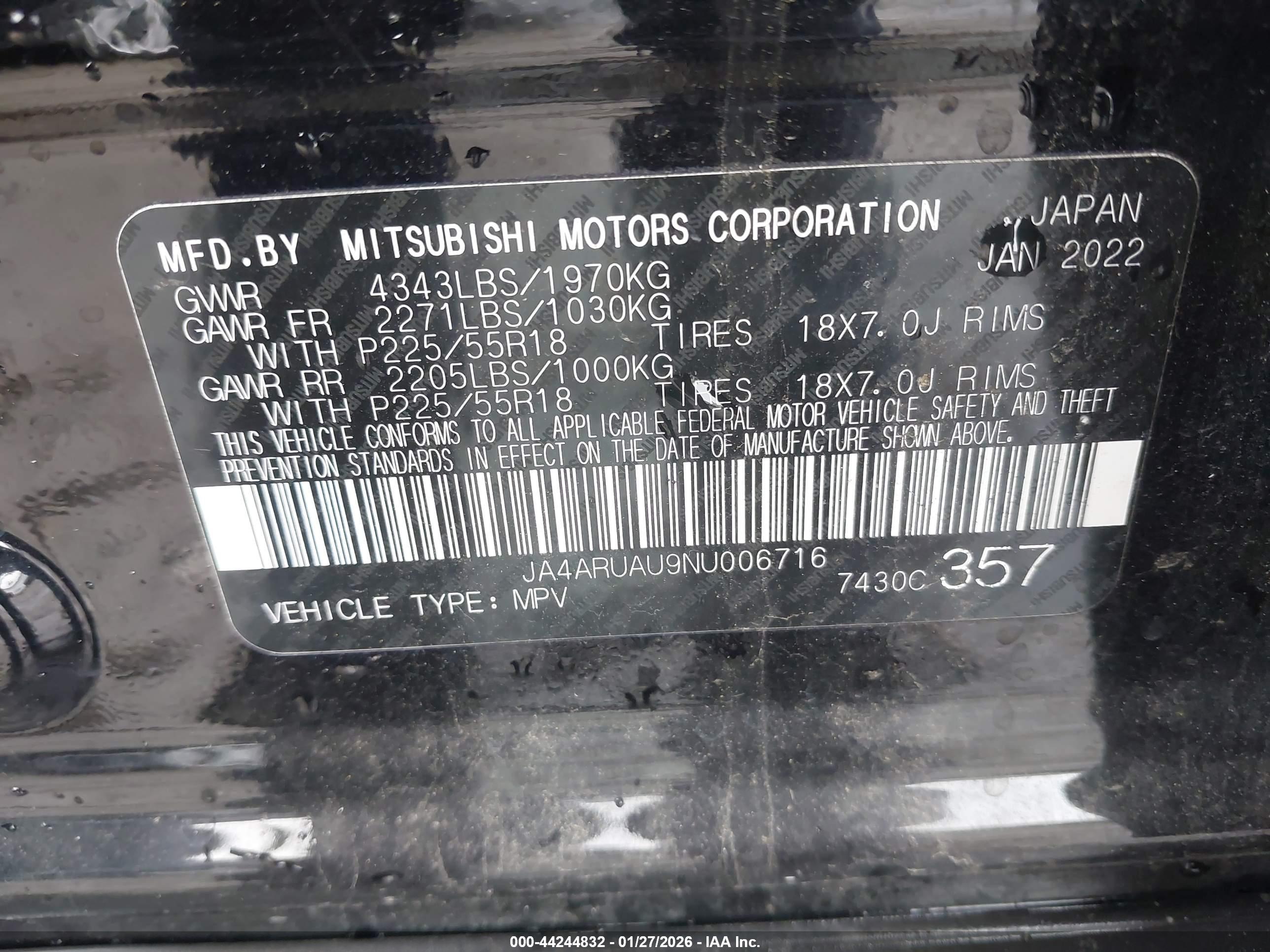 MITSUBISHI OUTLANDER image 9