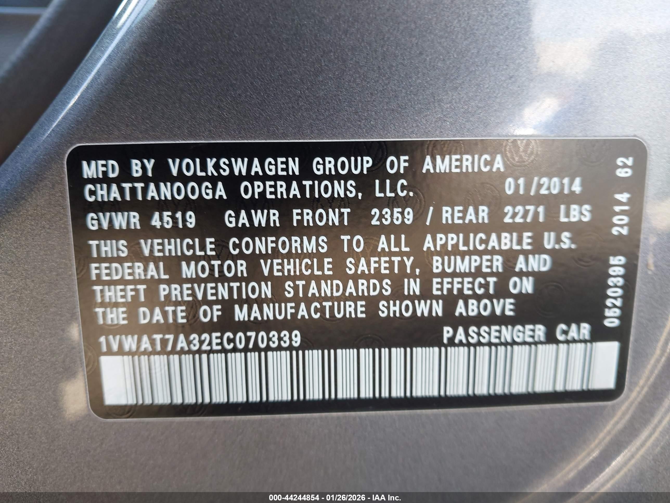 VOLKSWAGEN PASSAT image 9