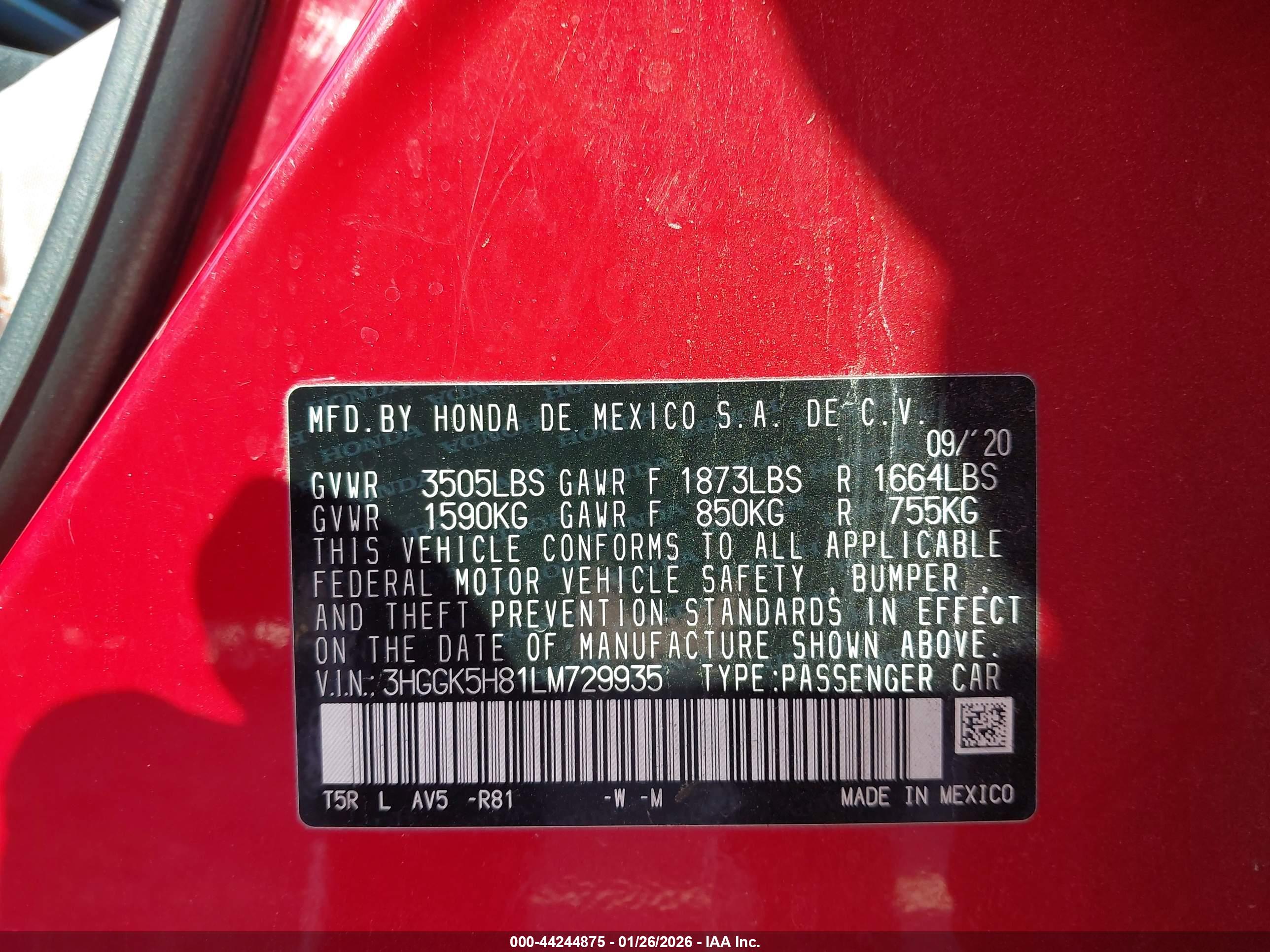 HONDA FIT image 9