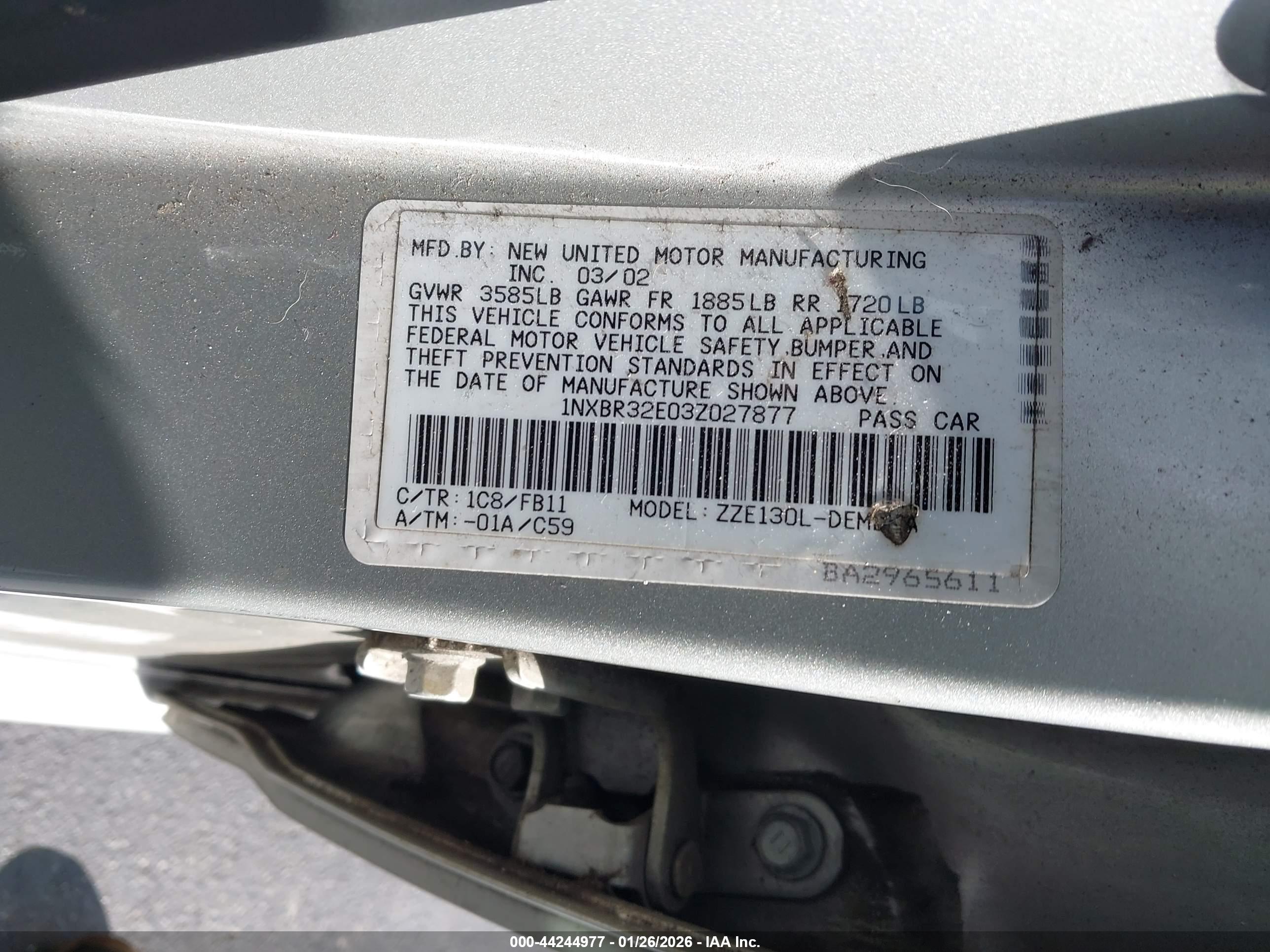 TOYOTA COROLLA image 9
