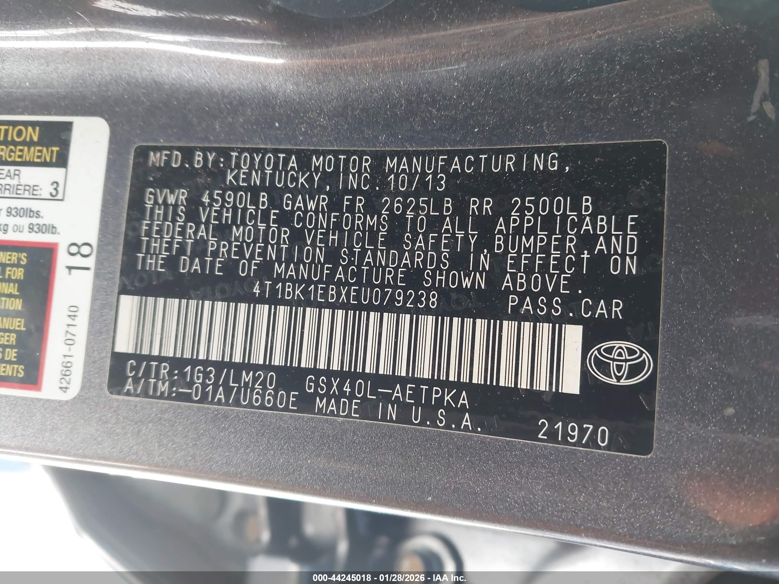 TOYOTA AVALON image 9