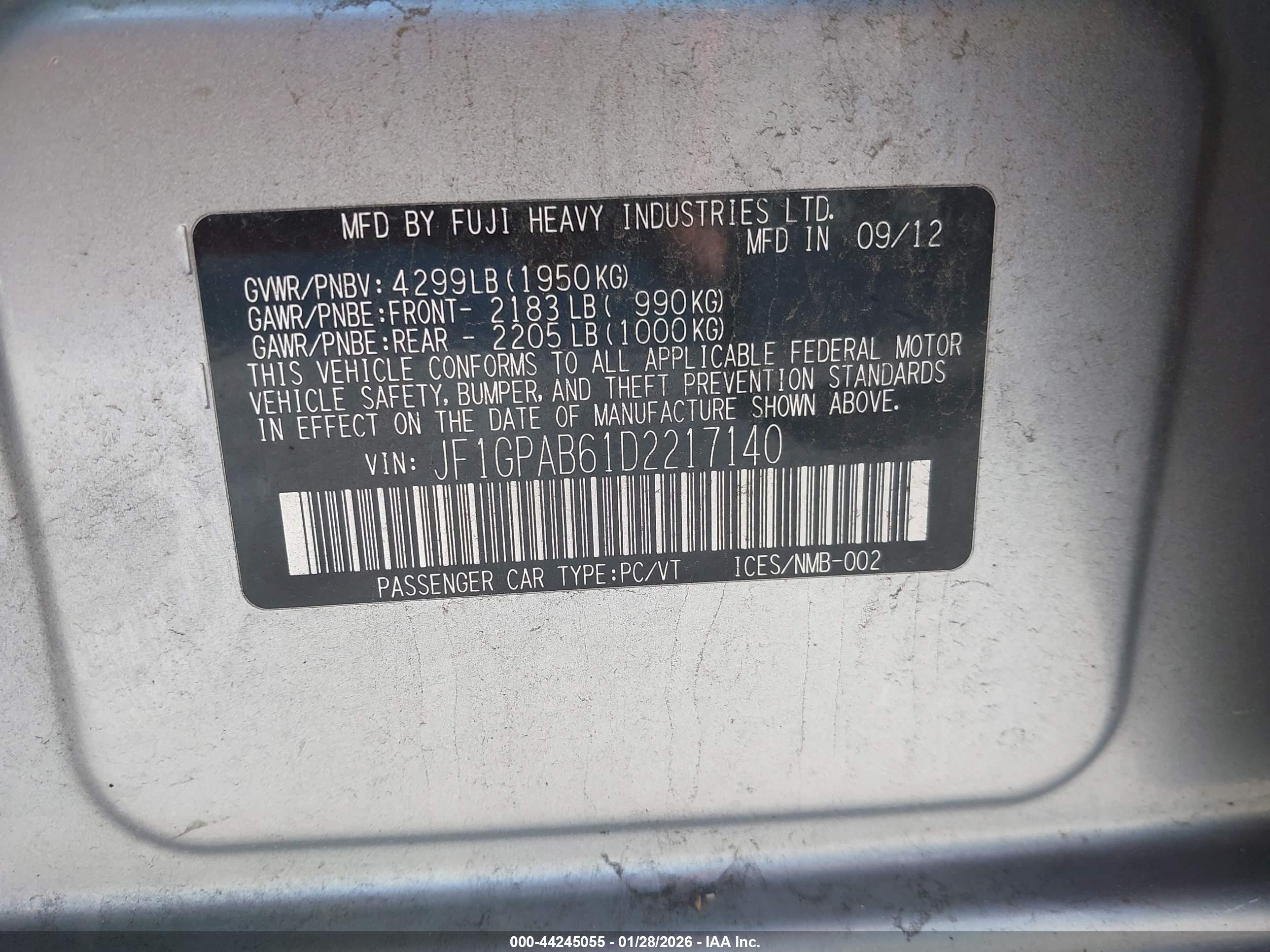 SUBARU IMPREZA image 9