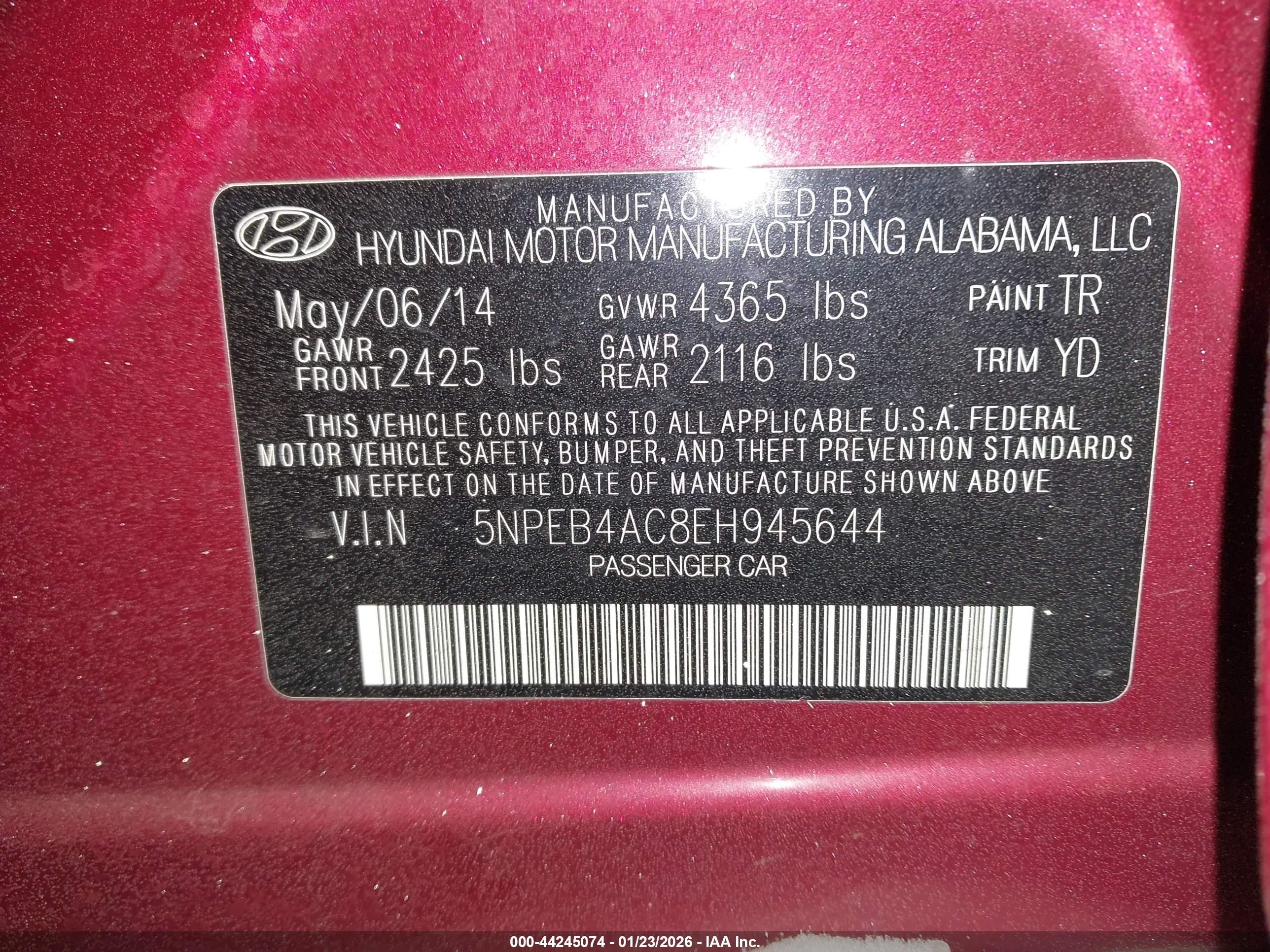 HYUNDAI SONATA image 9