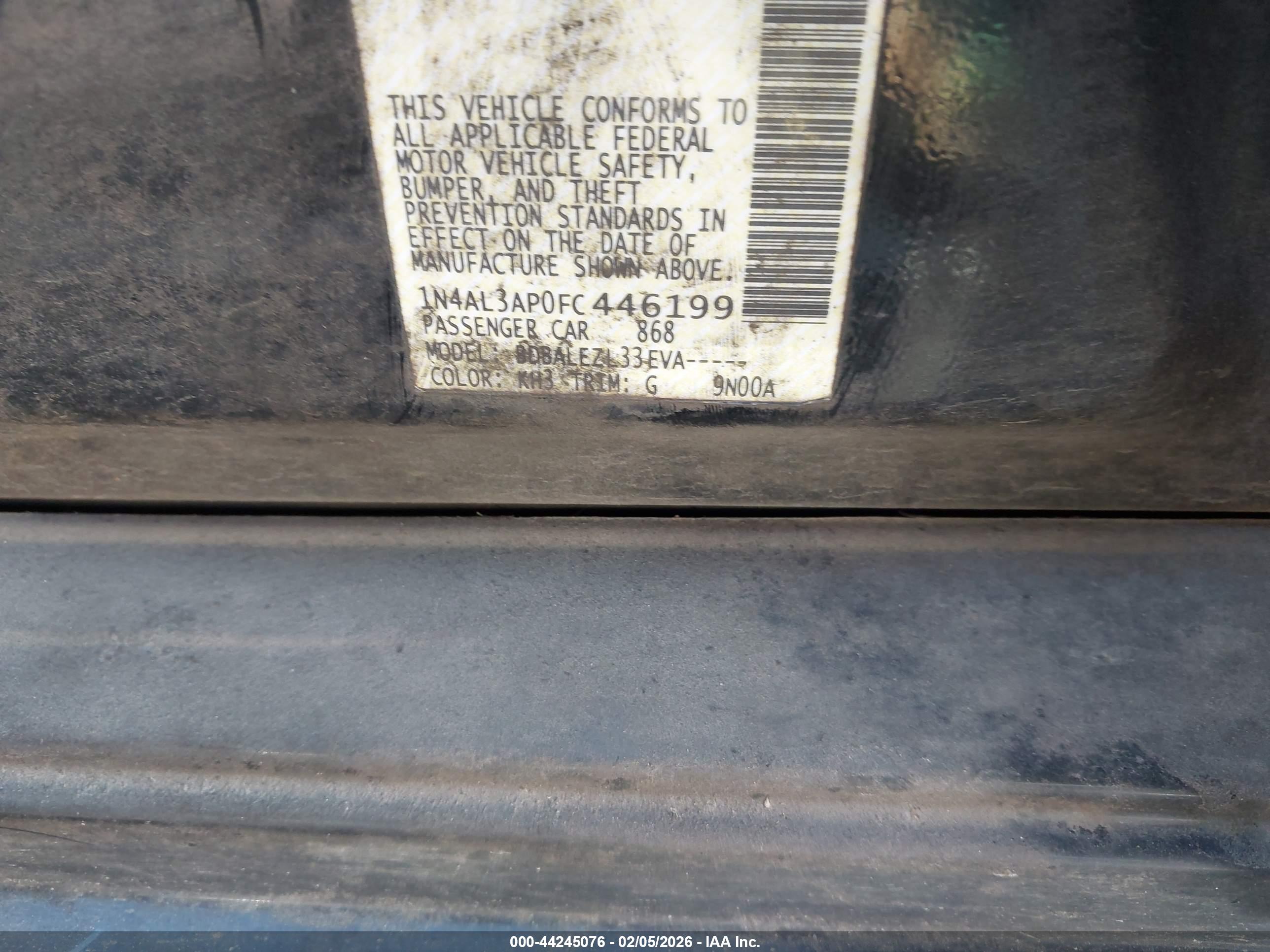 NISSAN ALTIMA image 9