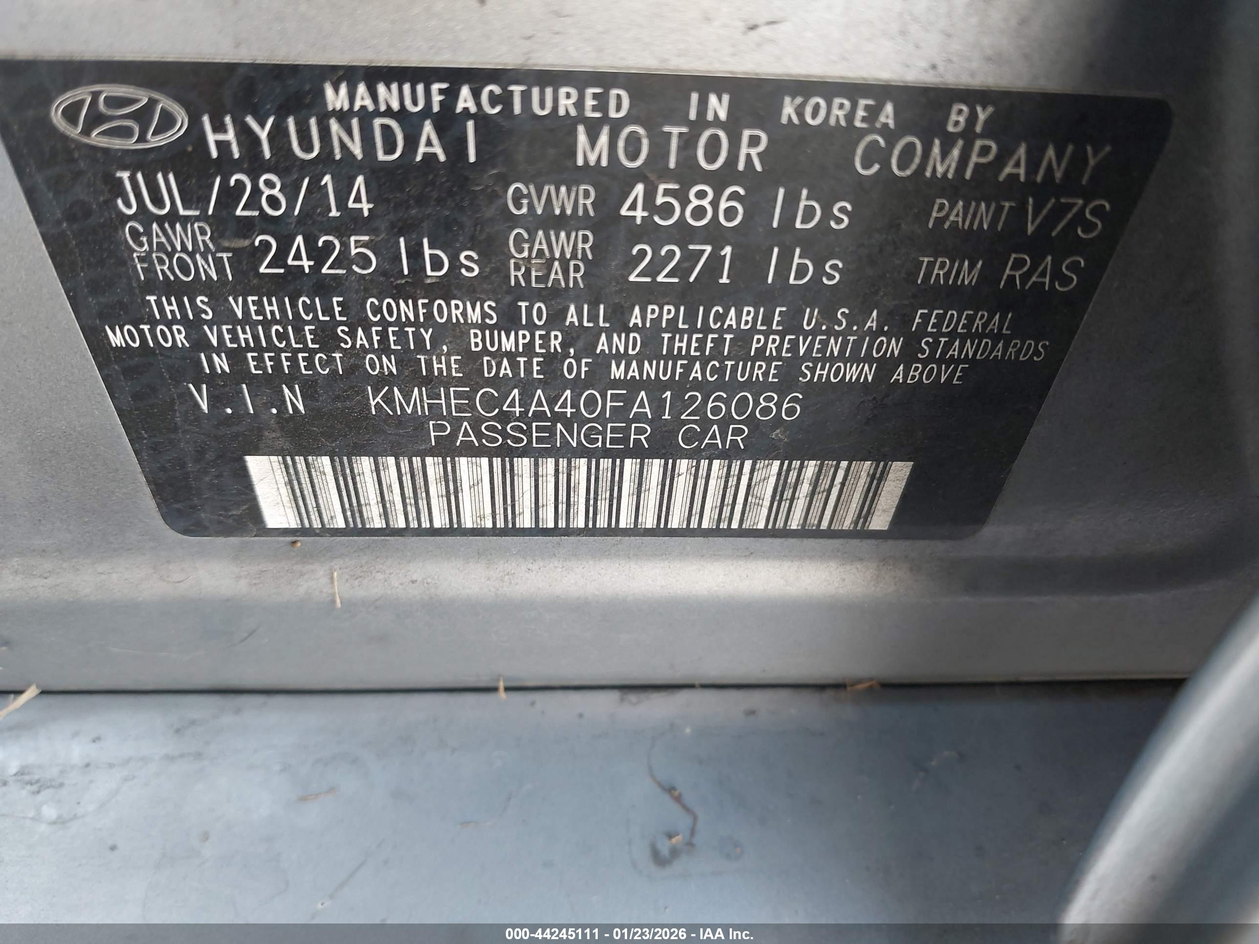 HYUNDAI SONATA image 9
