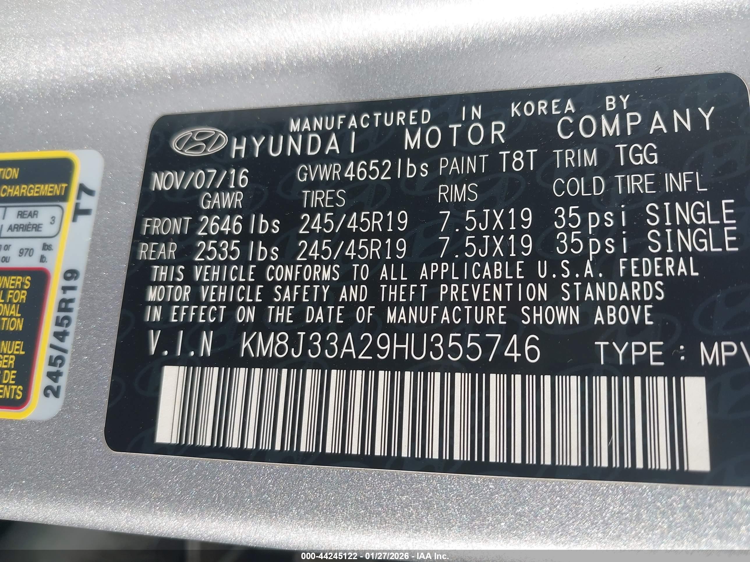 HYUNDAI TUCSON image 9