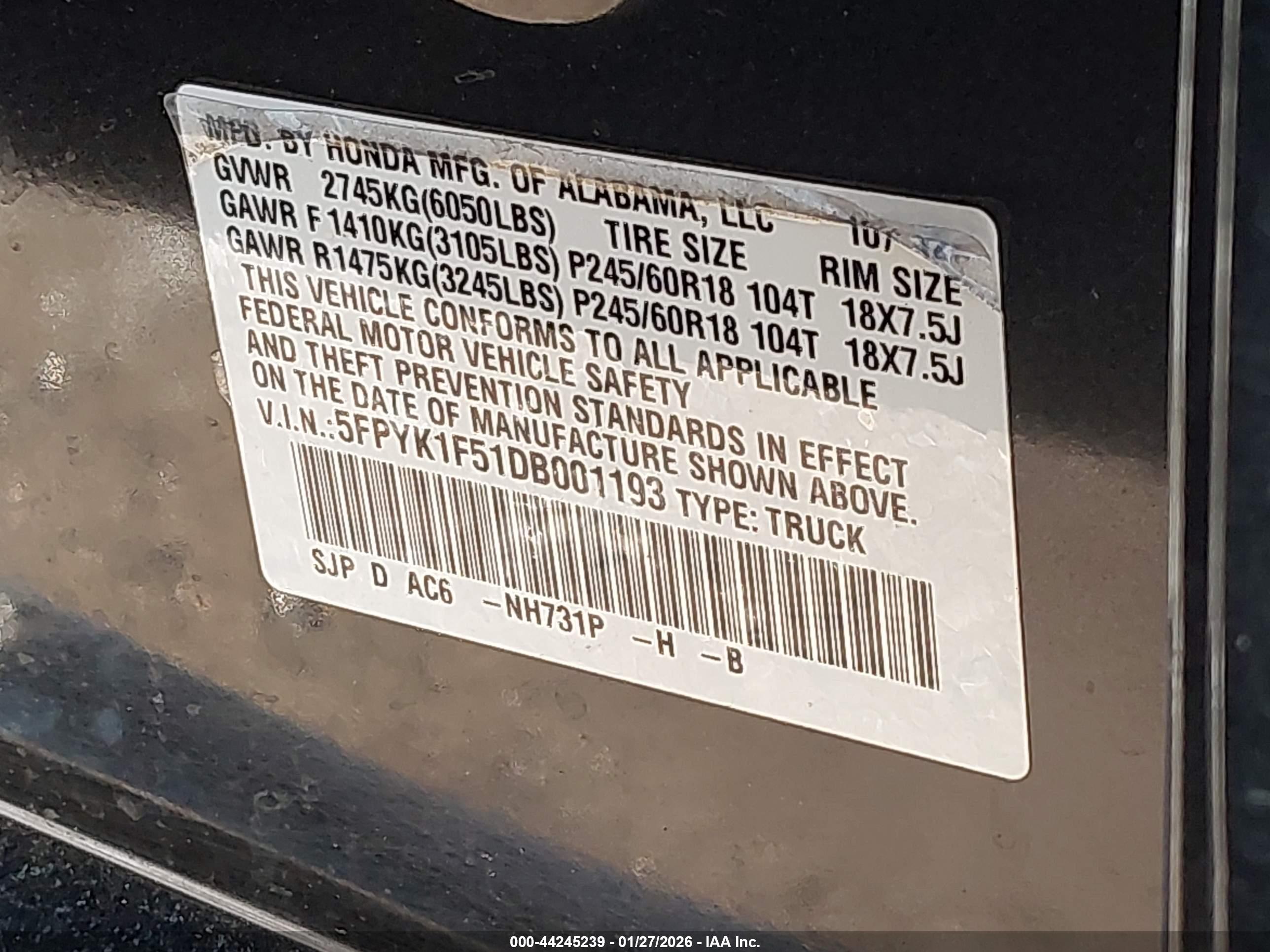 HONDA RIDGELINE image 9