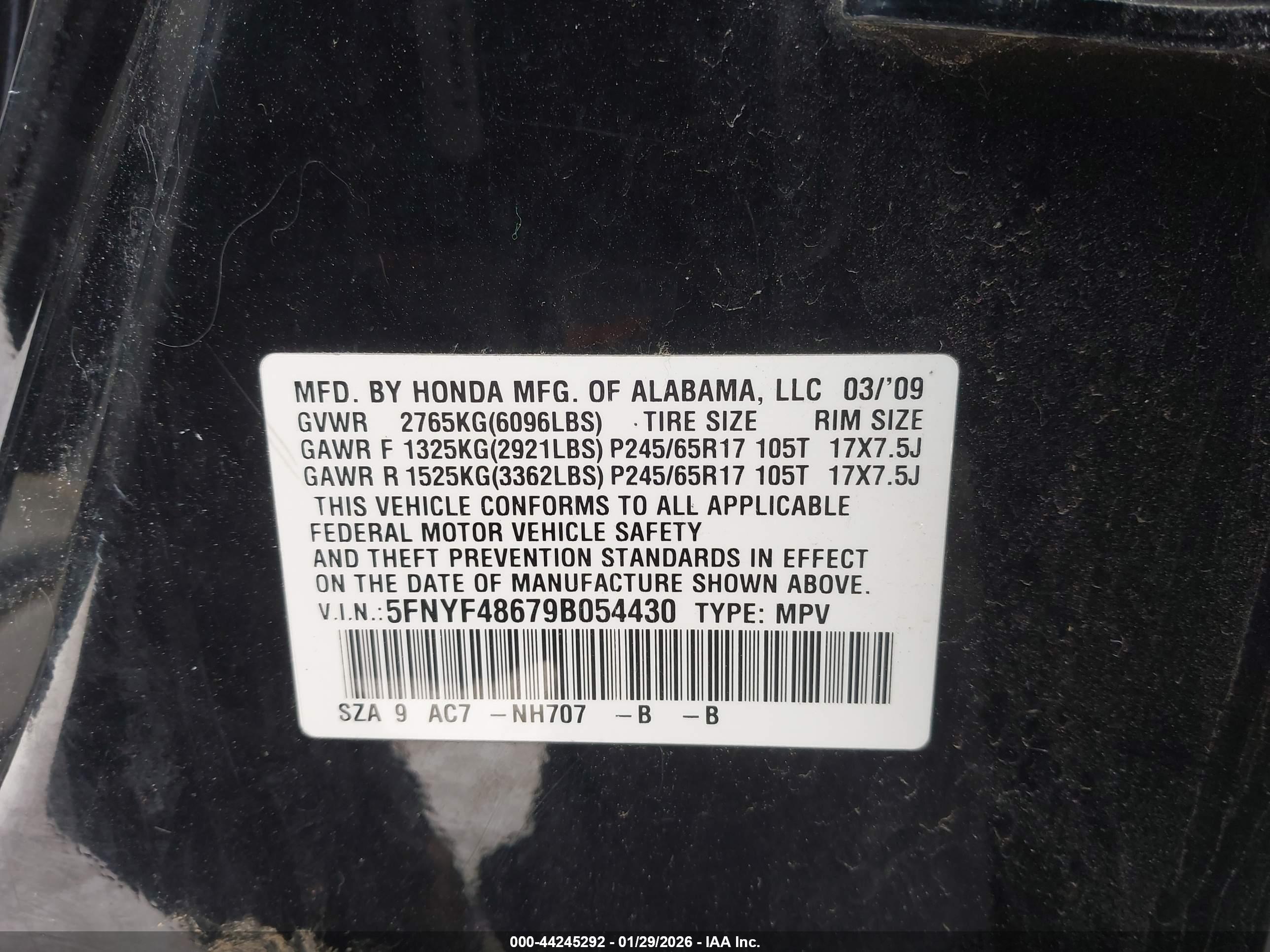 HONDA PILOT image 9