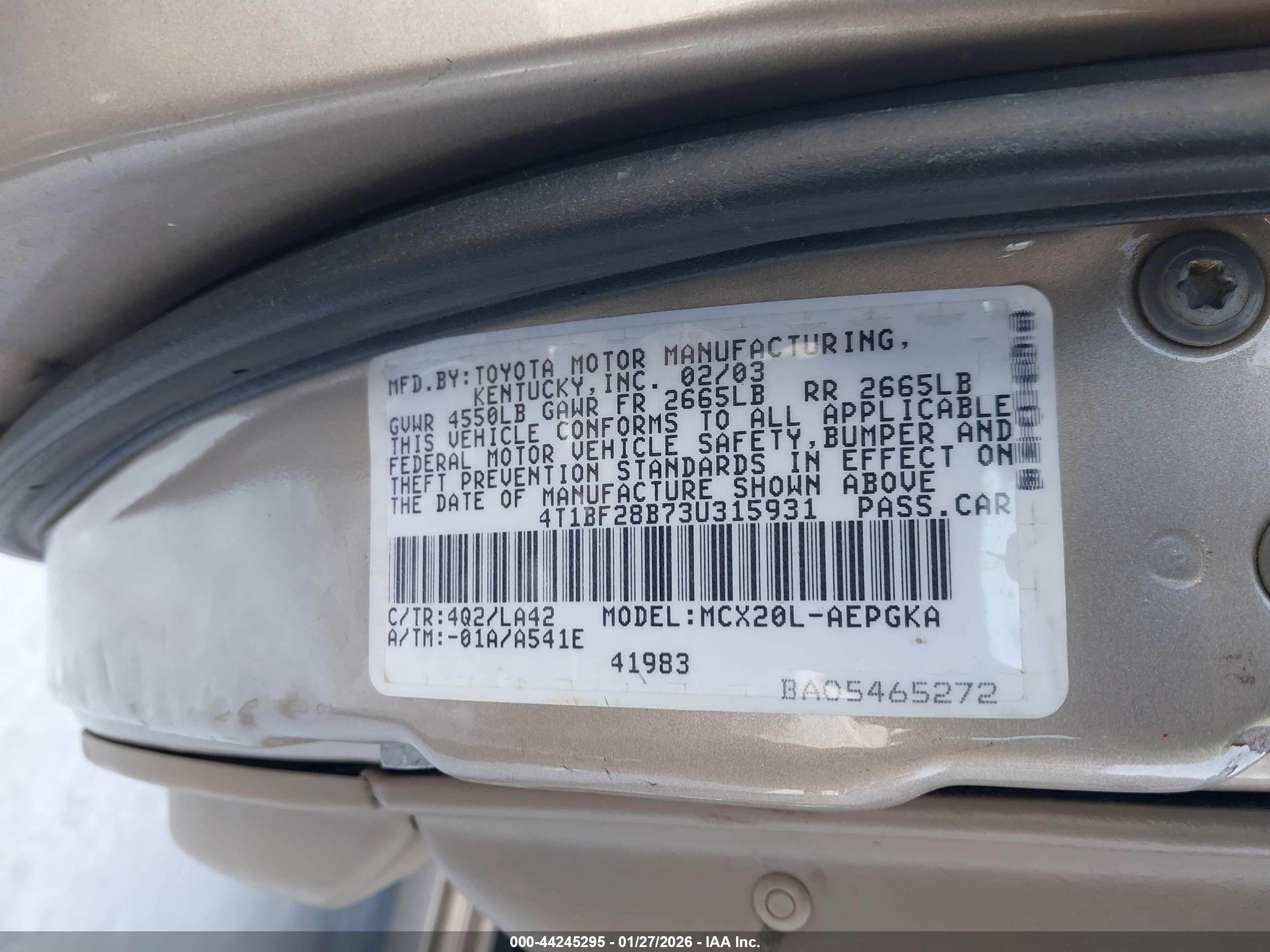 TOYOTA AVALON image 9