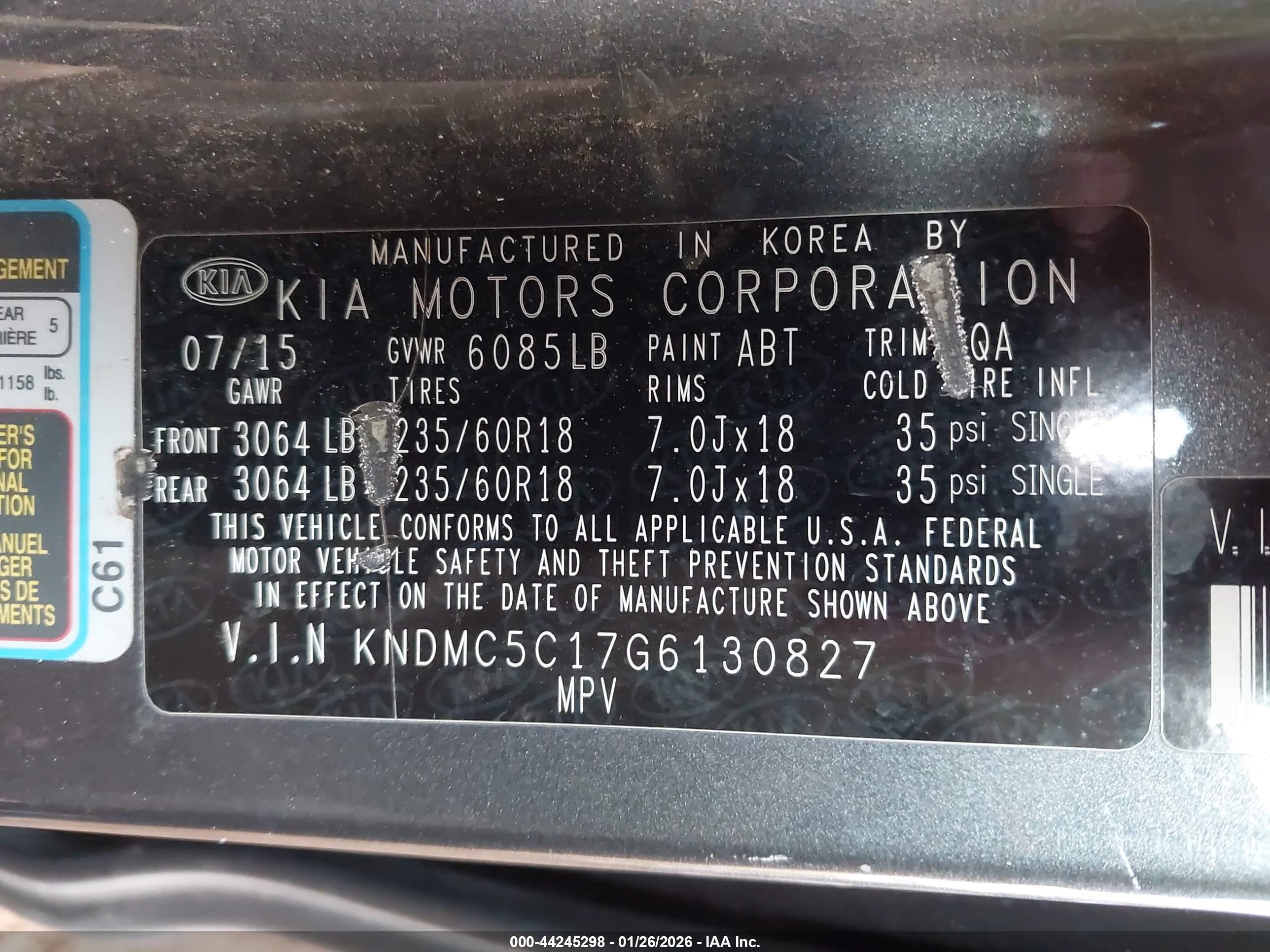 KIA SEDONA image 9
