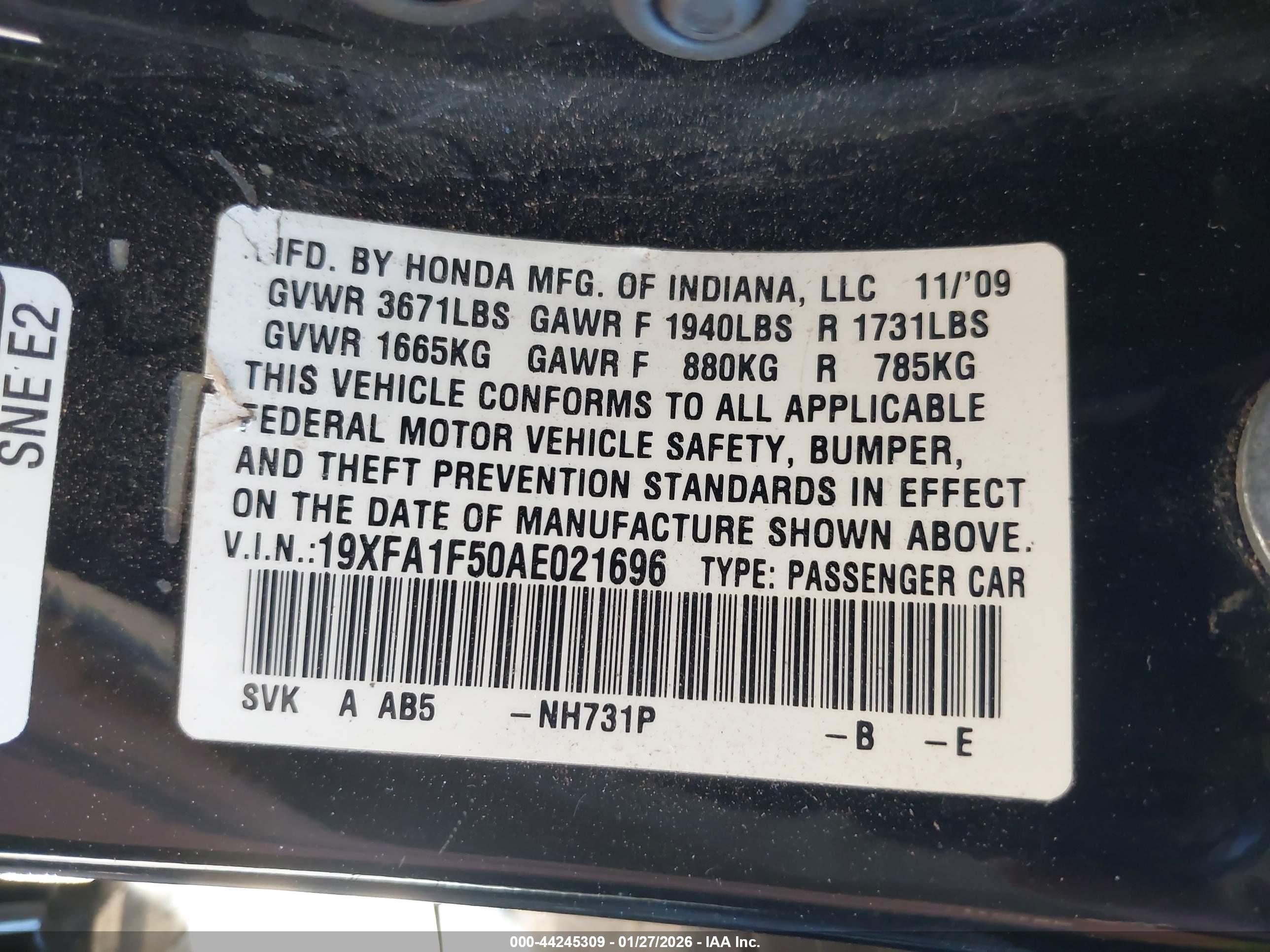 HONDA CIVIC image 9