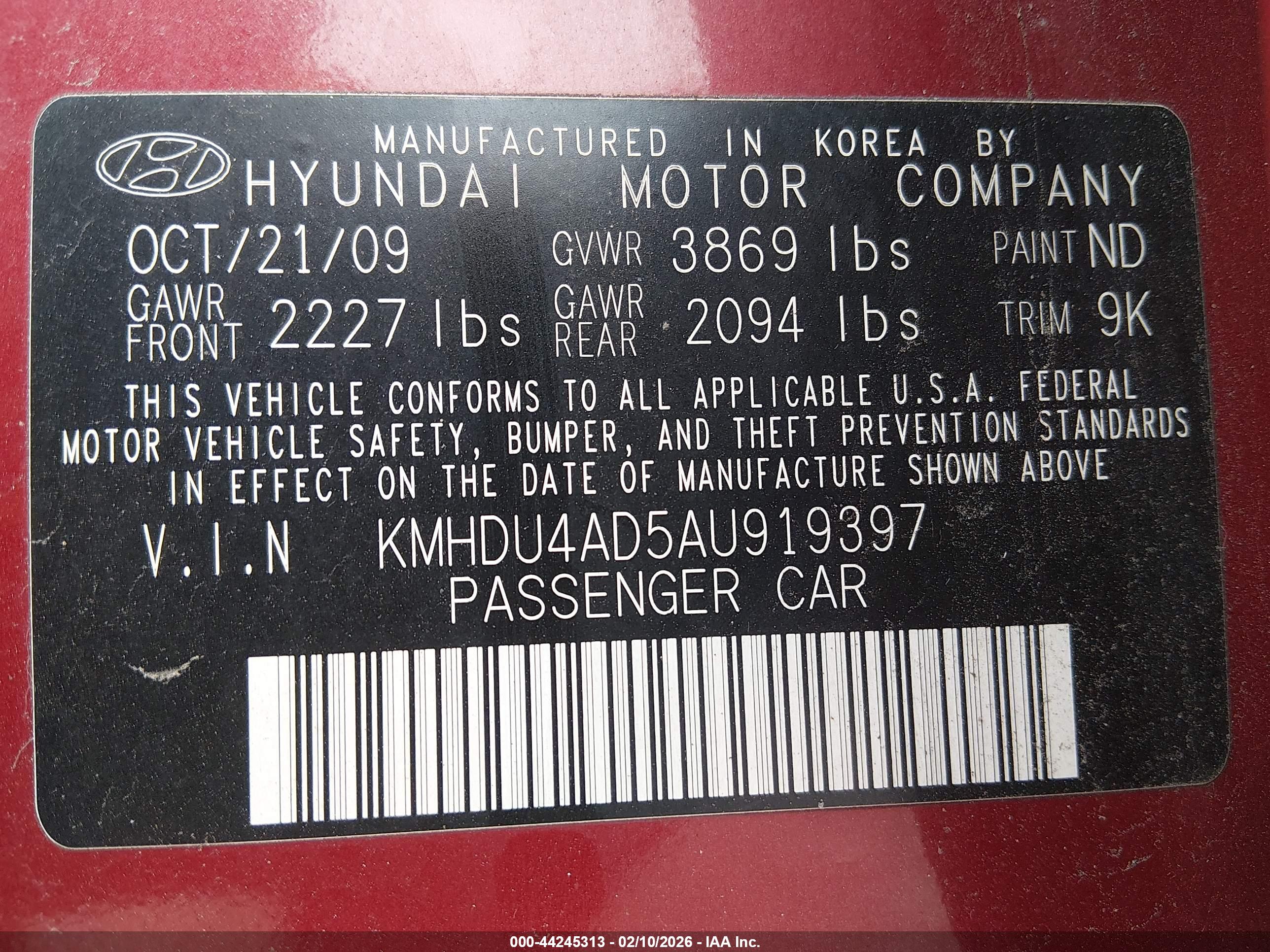 HYUNDAI ELANTRA image 9