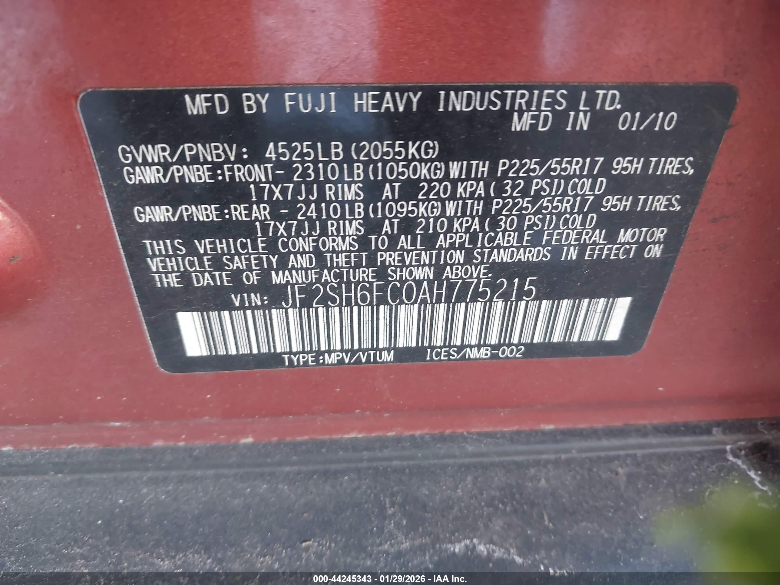 SUBARU FORESTER image 9