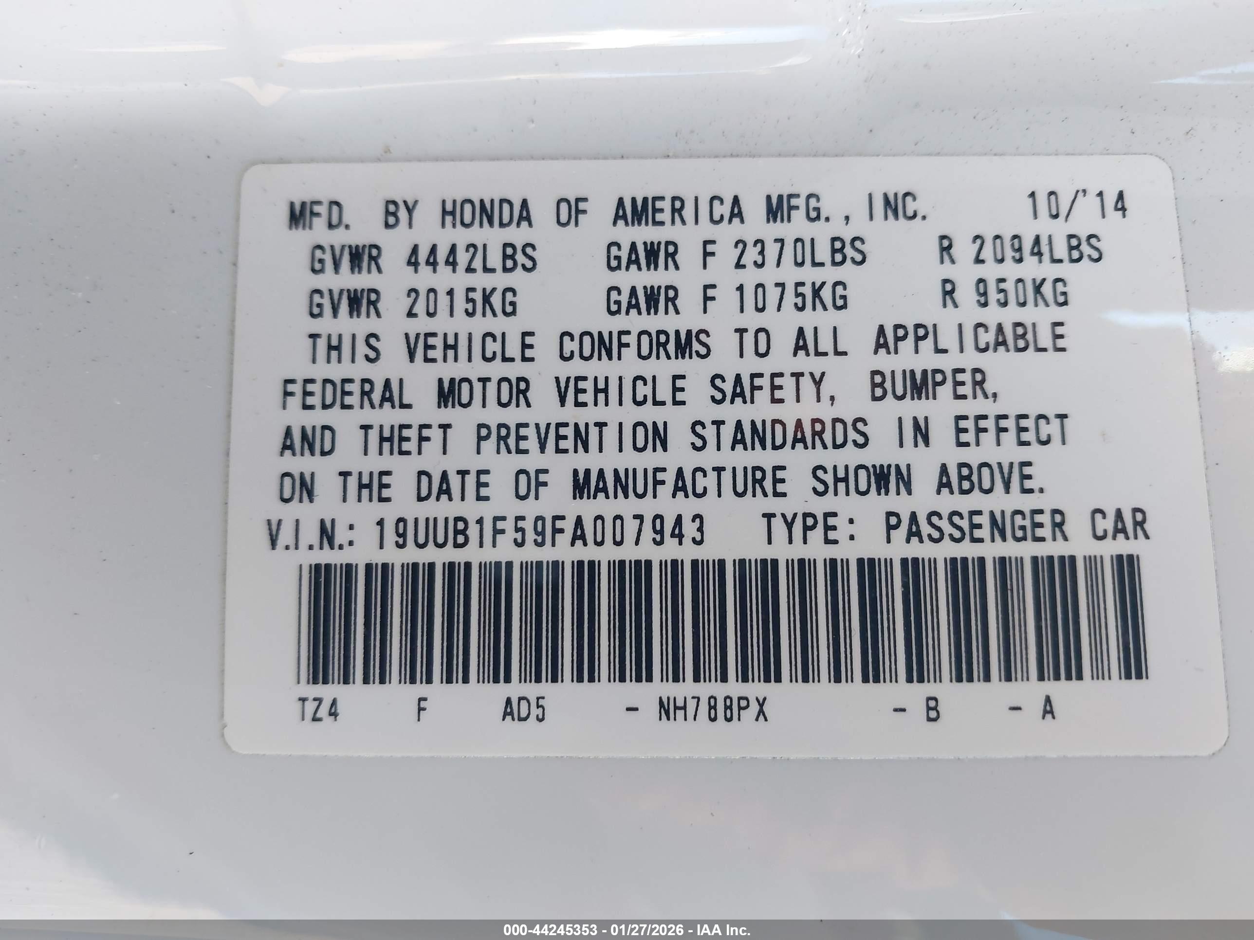 ACURA TLX image 9