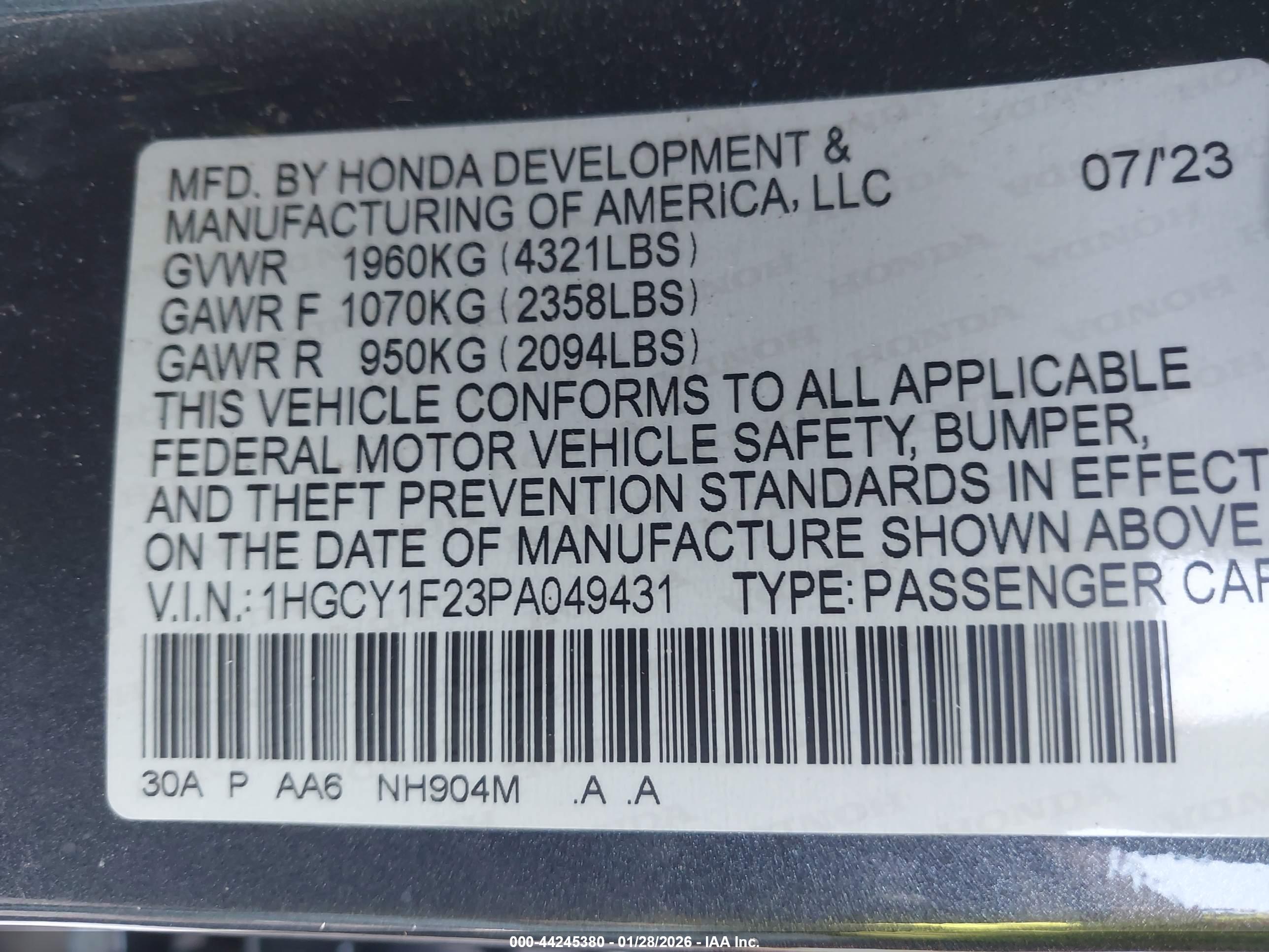 HONDA ACCORD image 9