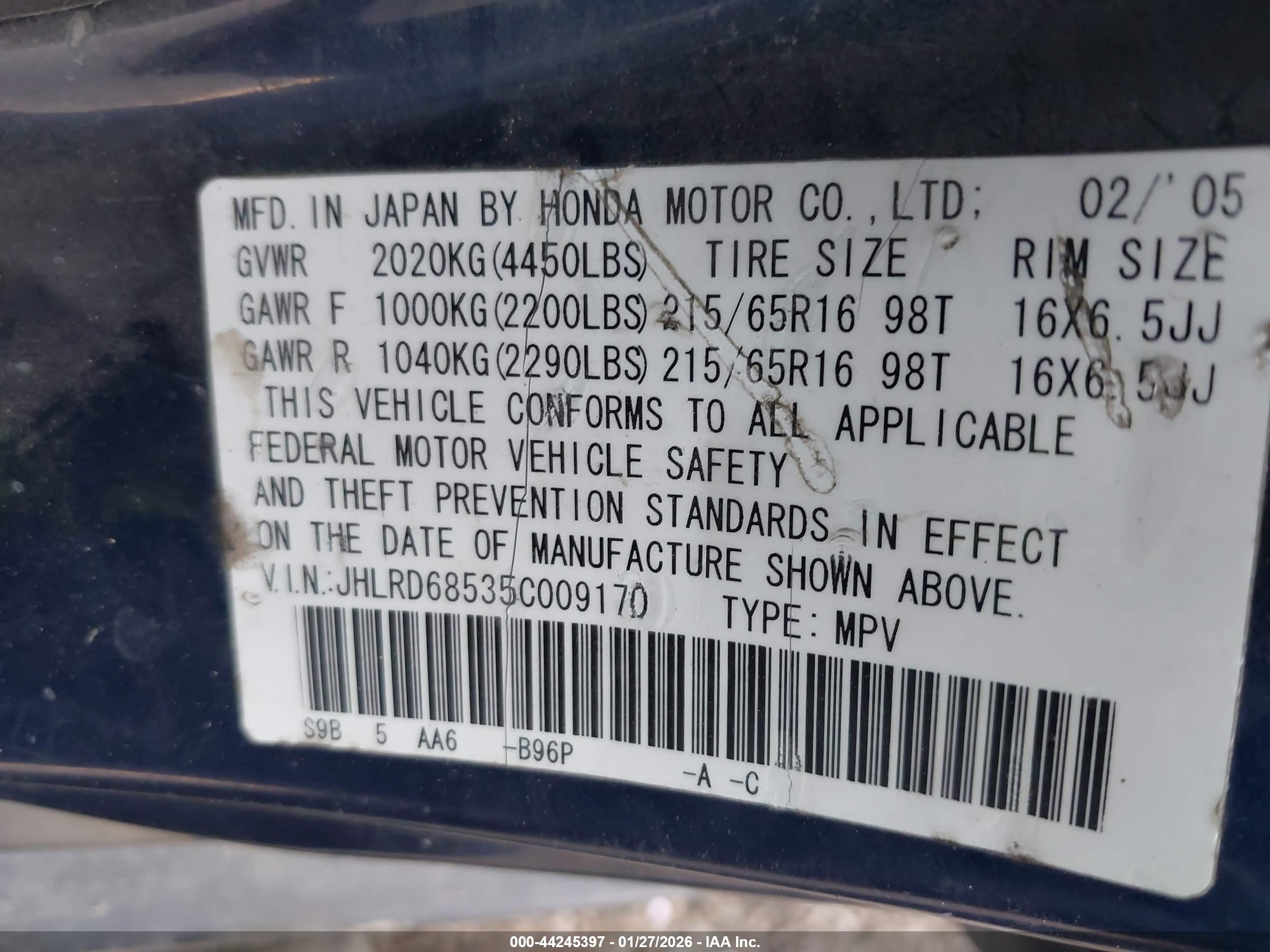 HONDA CR-V image 9