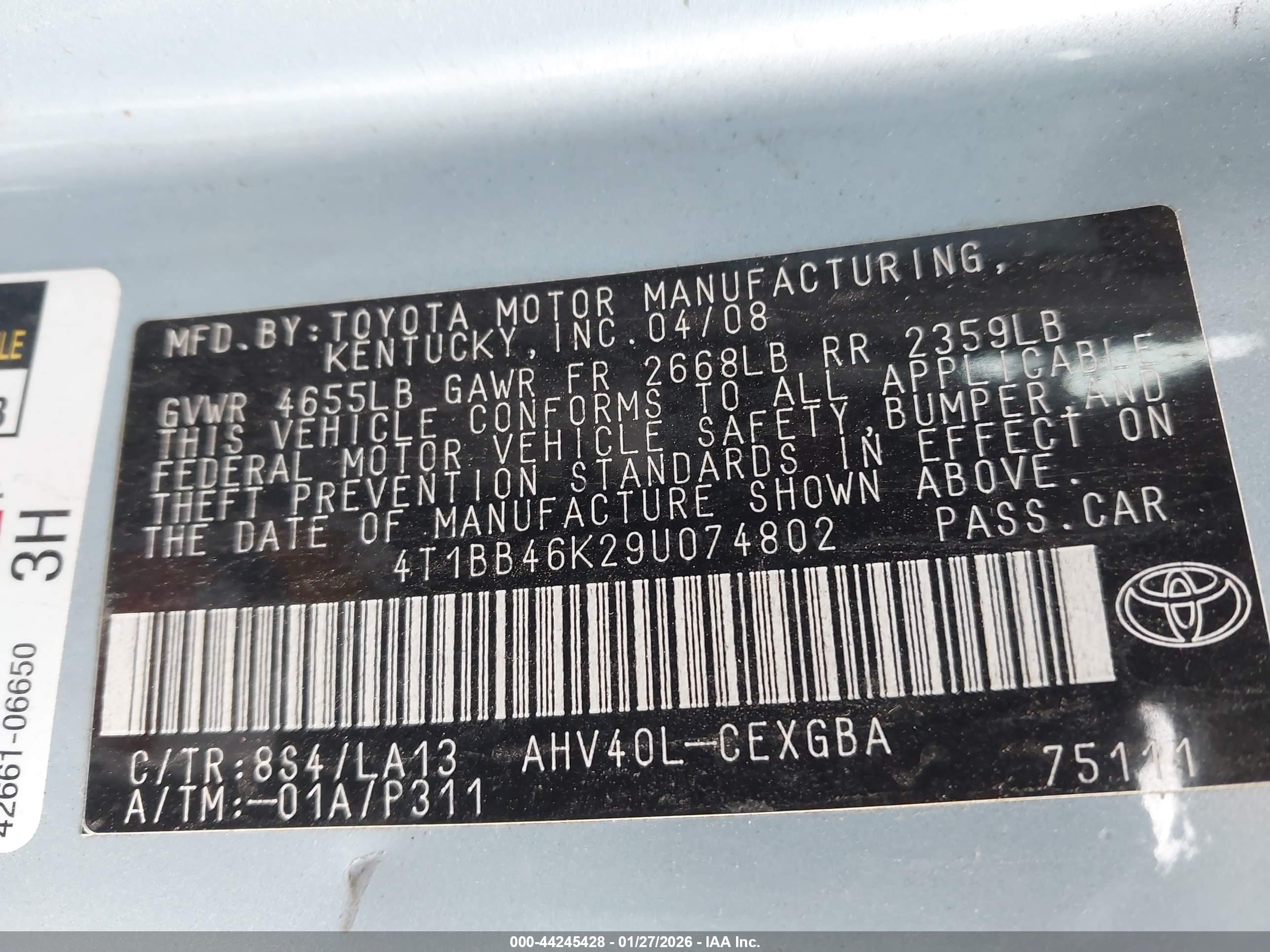 TOYOTA CAMRY image 9
