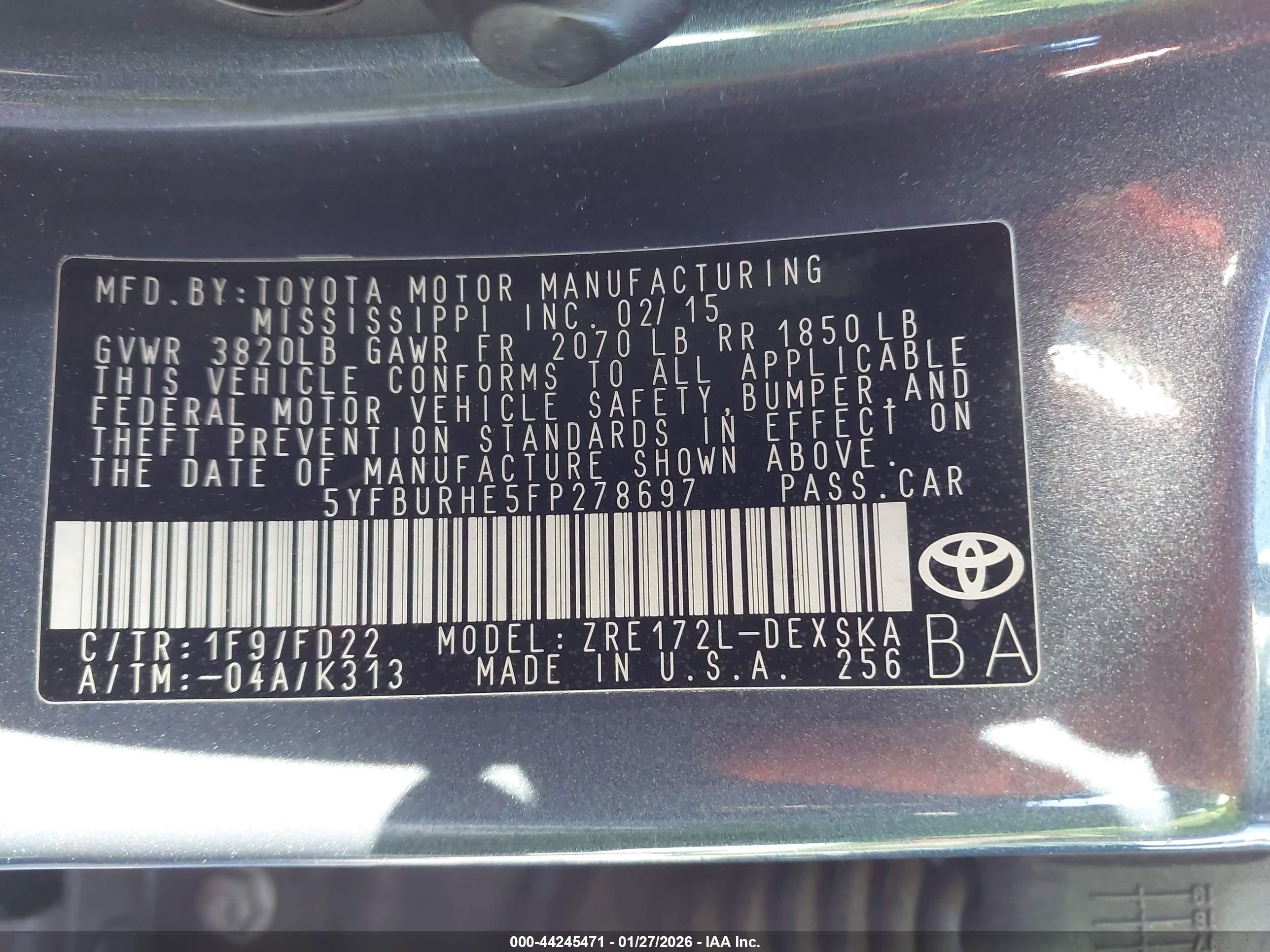 TOYOTA COROLLA image 9