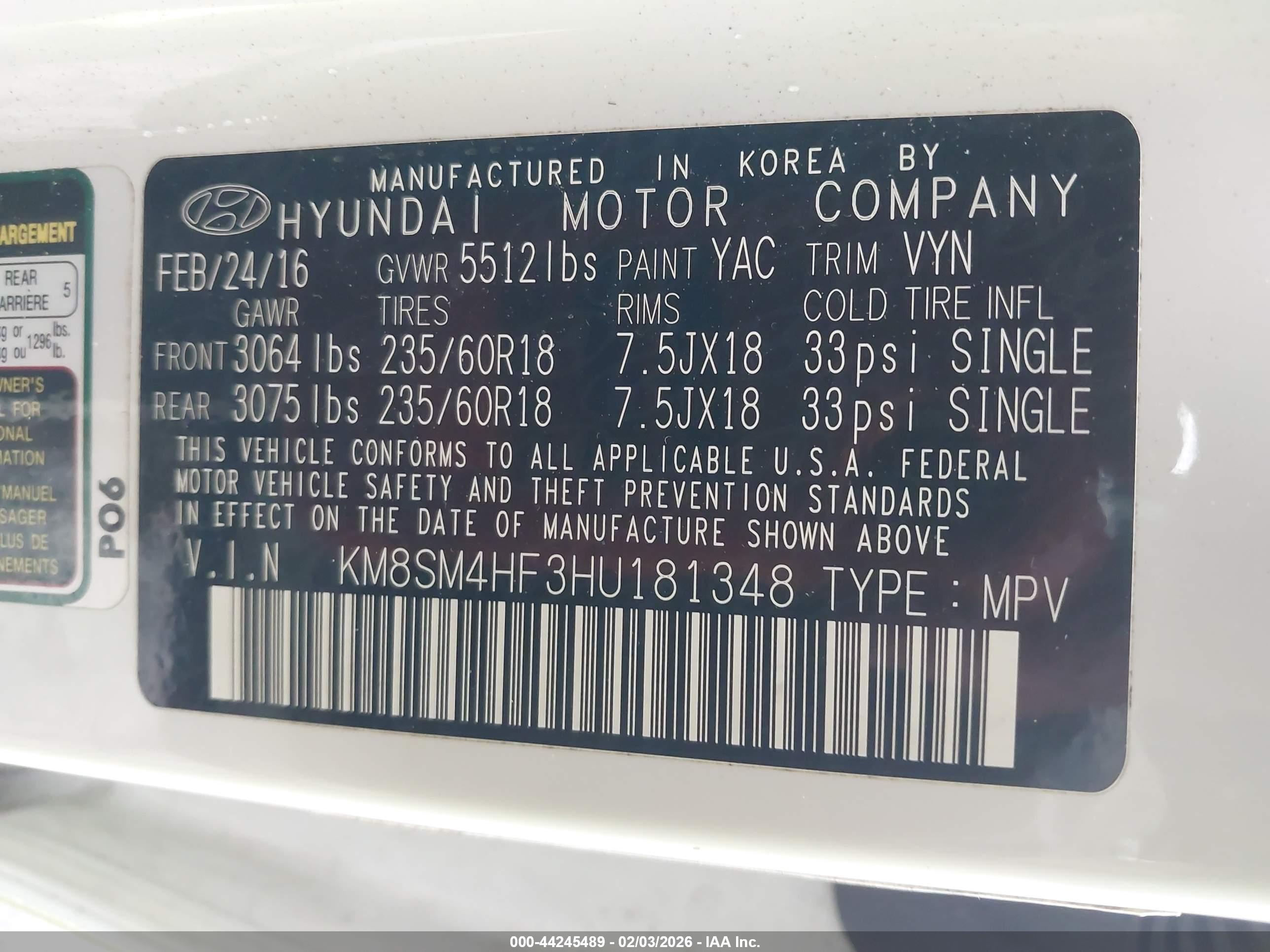 HYUNDAI SANTA image 9