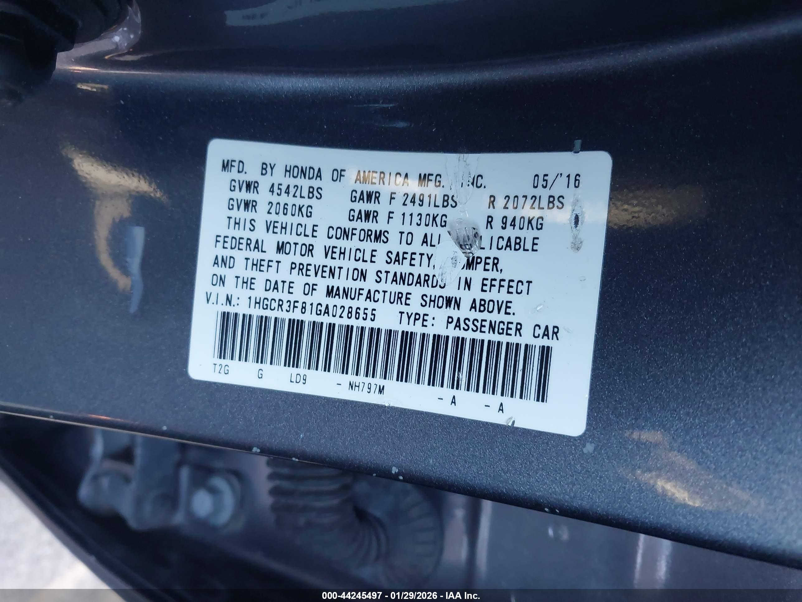 HONDA ACCORD image 9