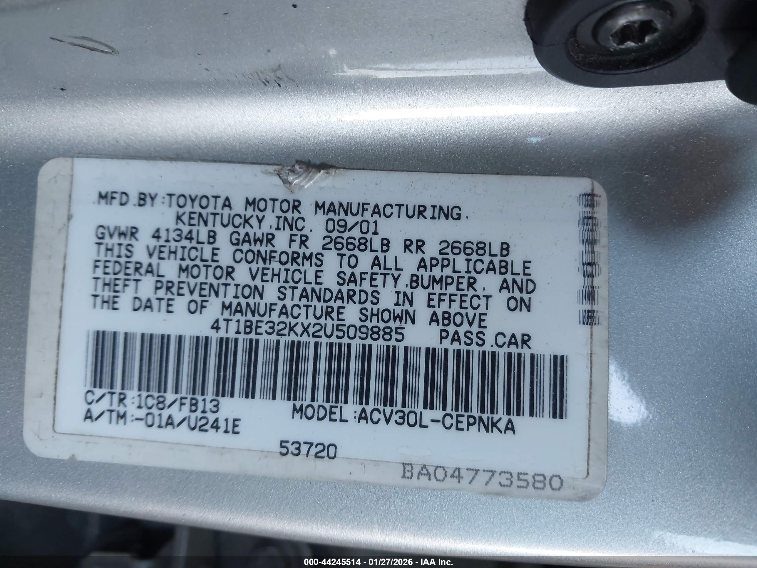 TOYOTA CAMRY image 9