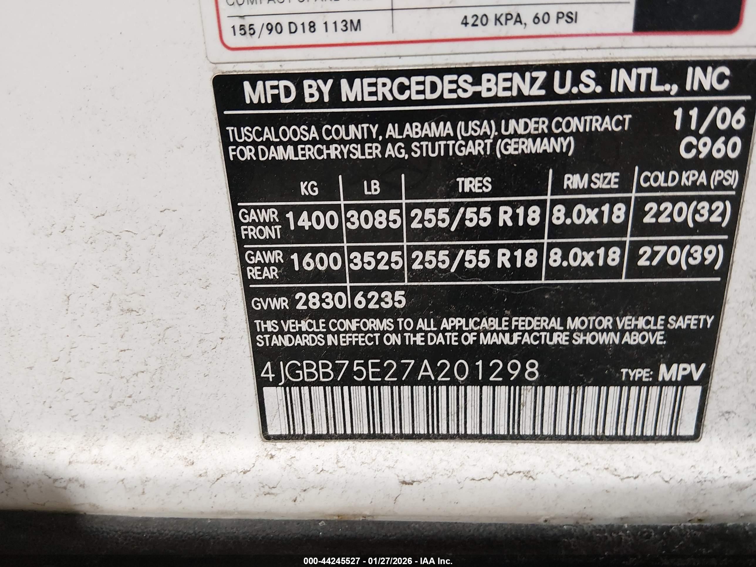 MERCEDES-BENZ ML image 9